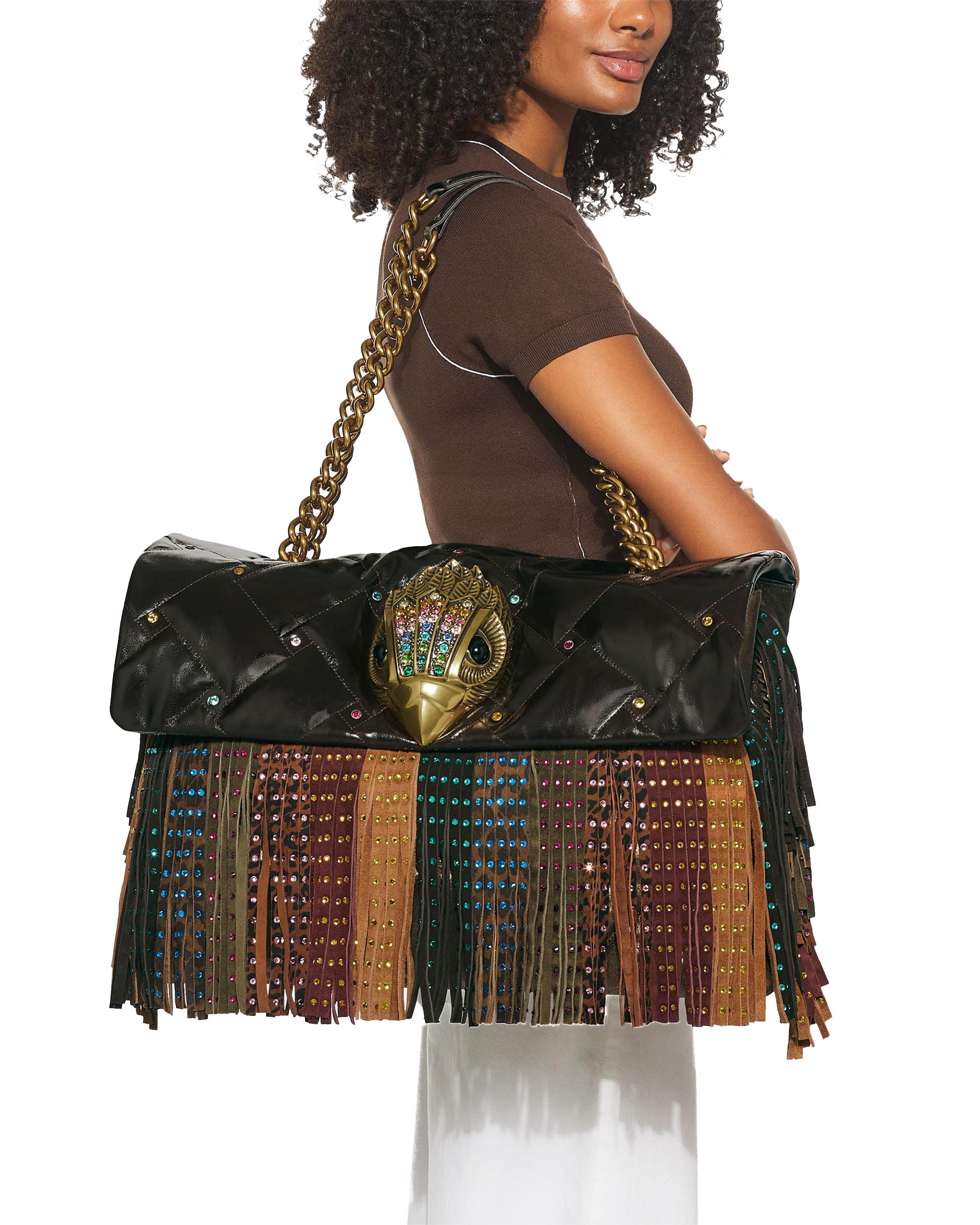 Macro Kensington Fringe Schoudertas