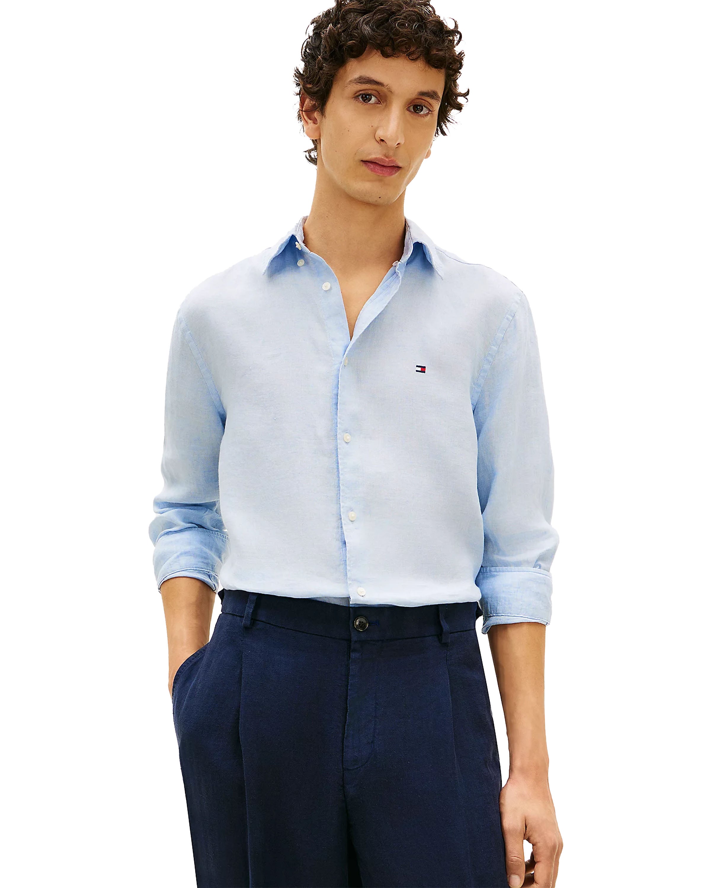 Pigment Dyed Solid Blouse
