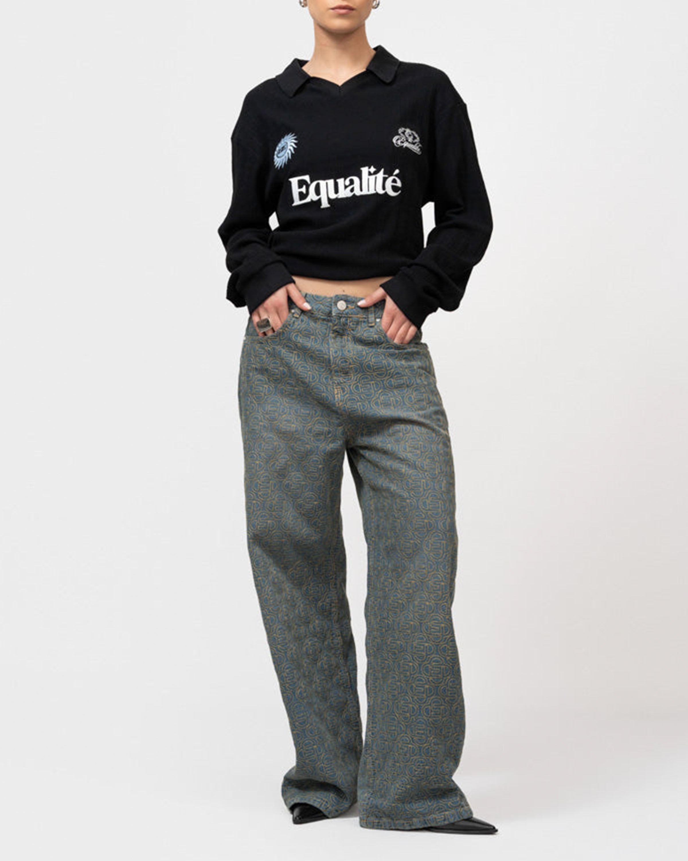 Ash Knit Longsleeve Polo