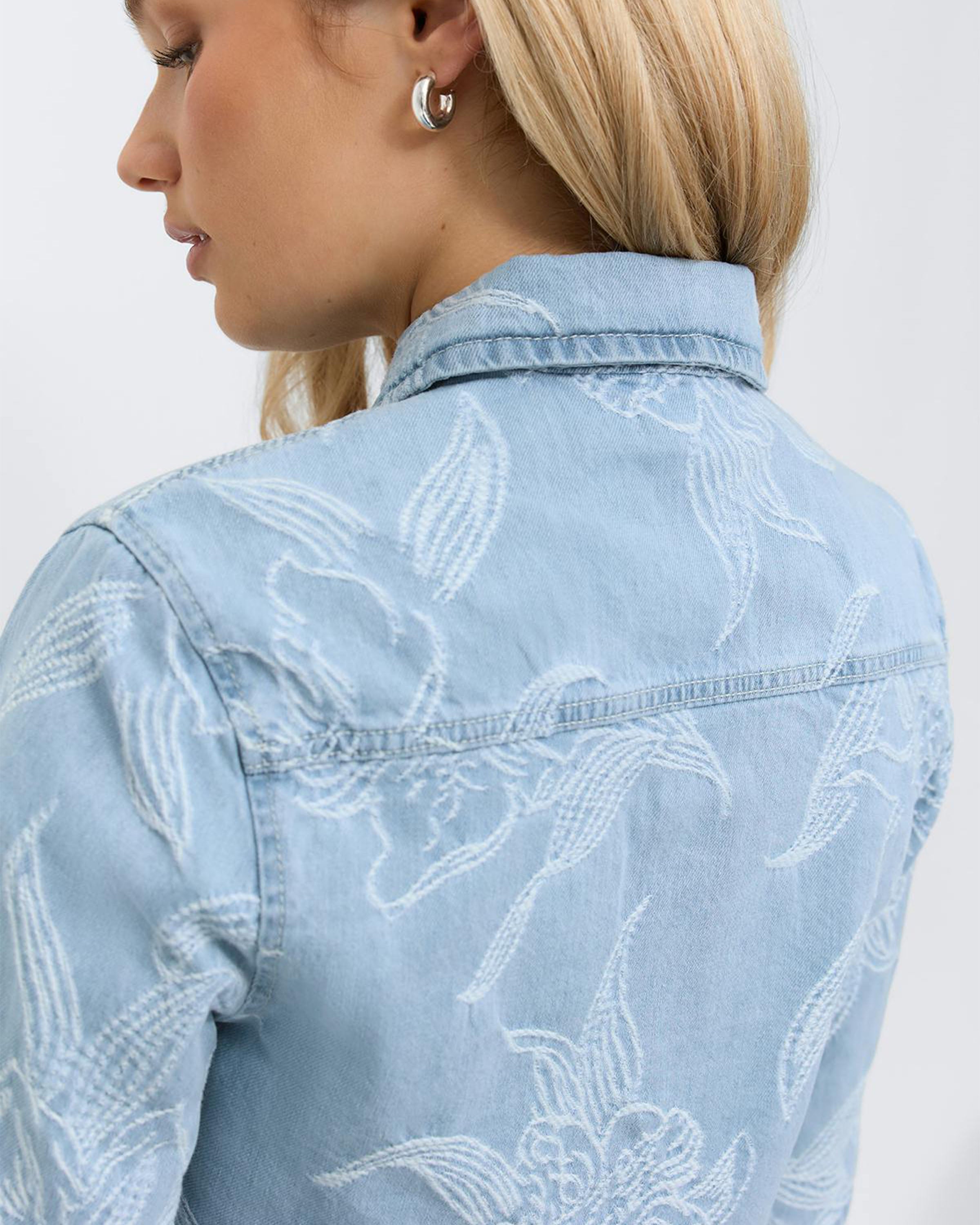 Embroidery Spijkerjas