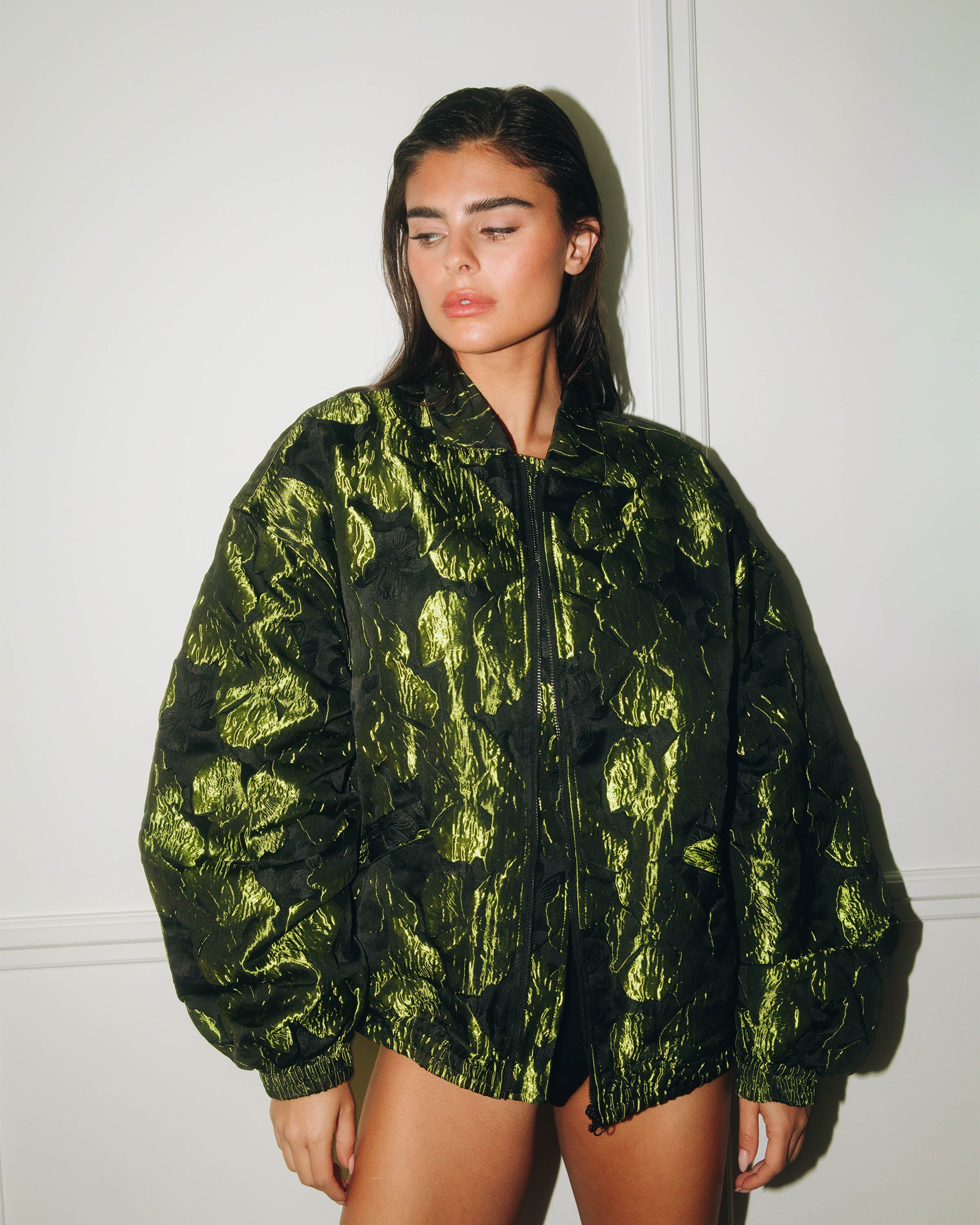 Ash Jacquard Bomberjas