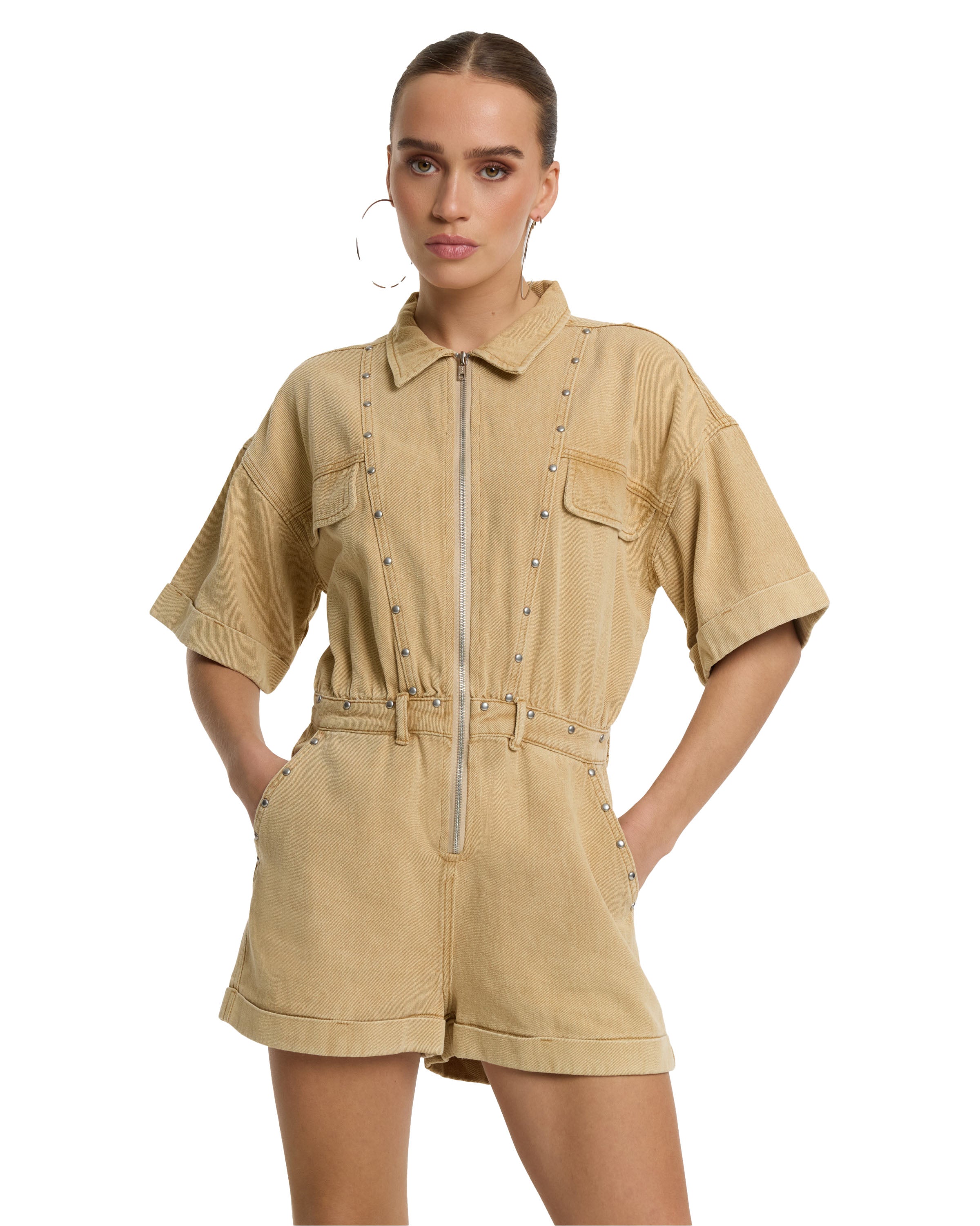 Relaxed Studs Kate Jumpsuit