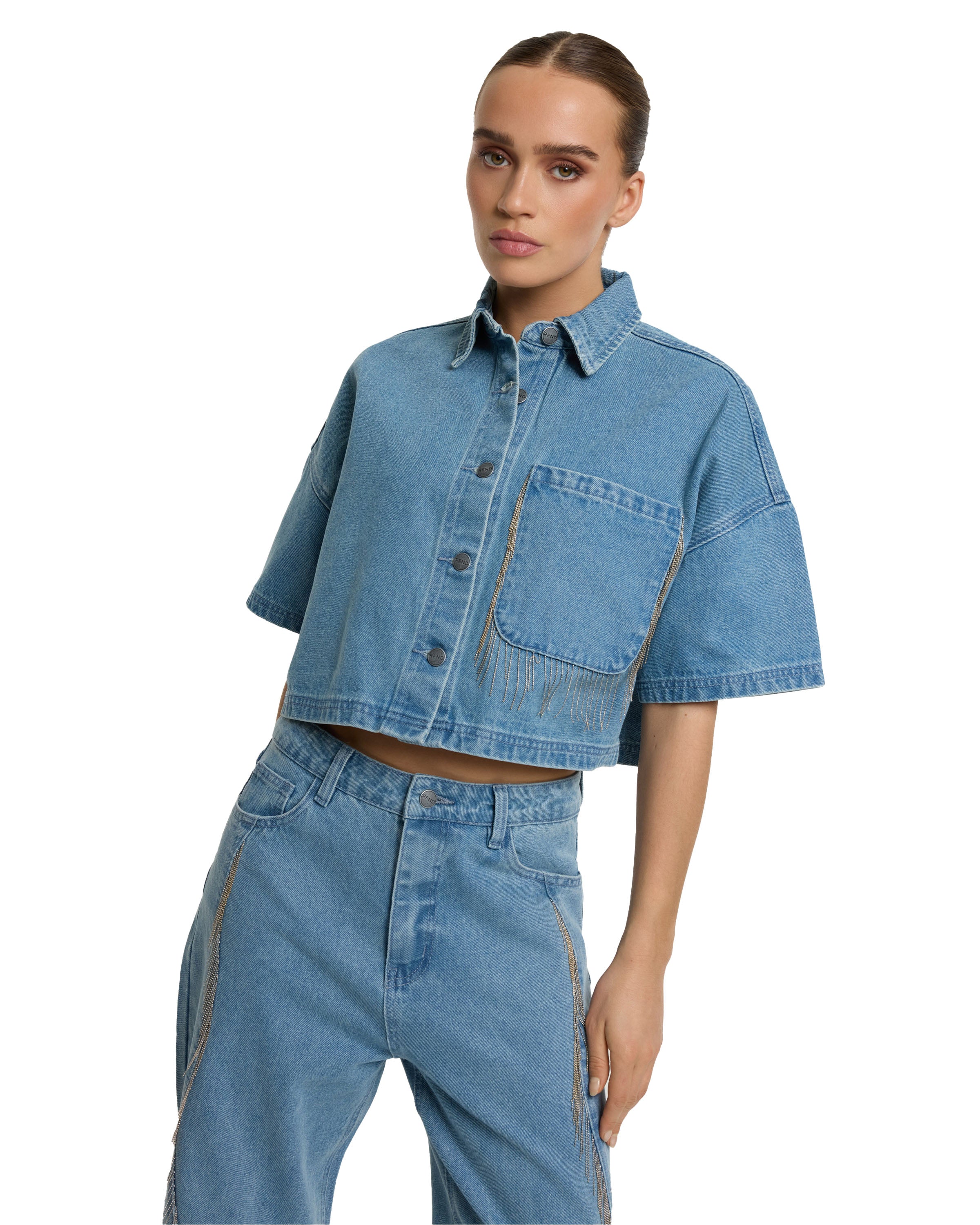 Oversized Fringe Adeline Blouse