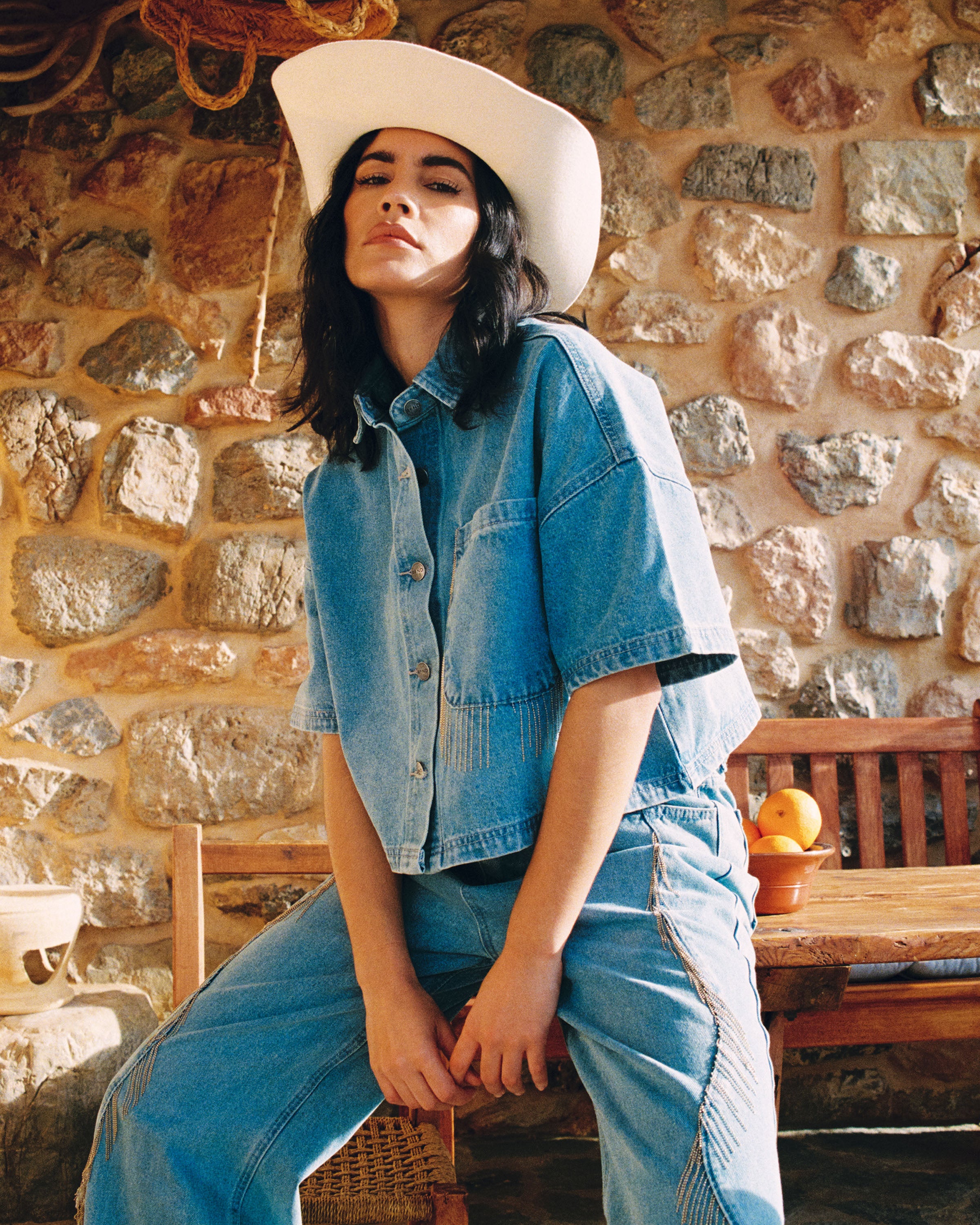 Oversized Fringe Adeline Blouse