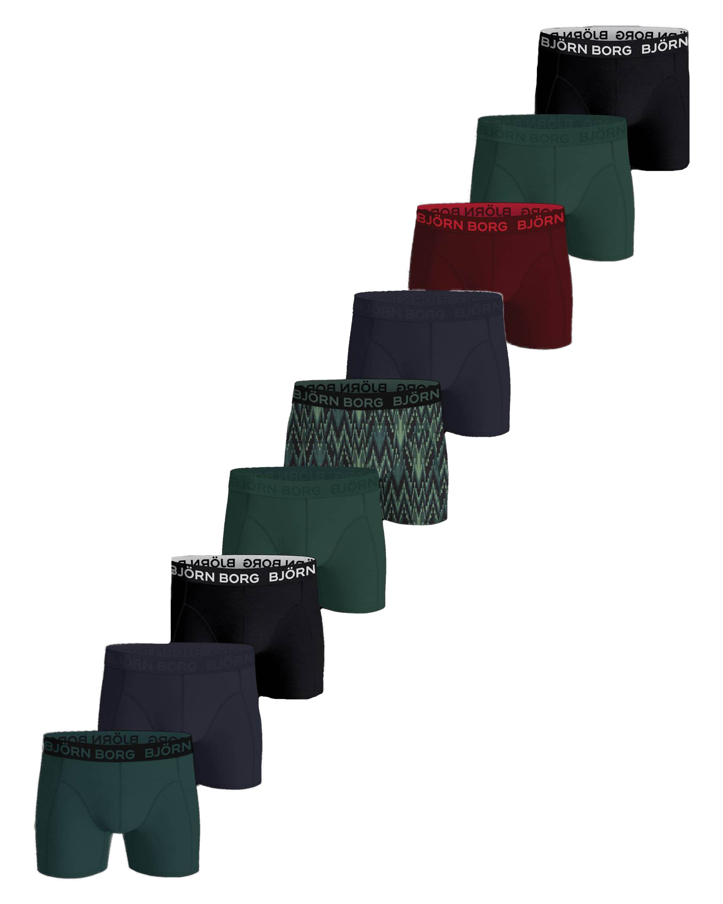 Cotton Stretch Boxers 9 Pack