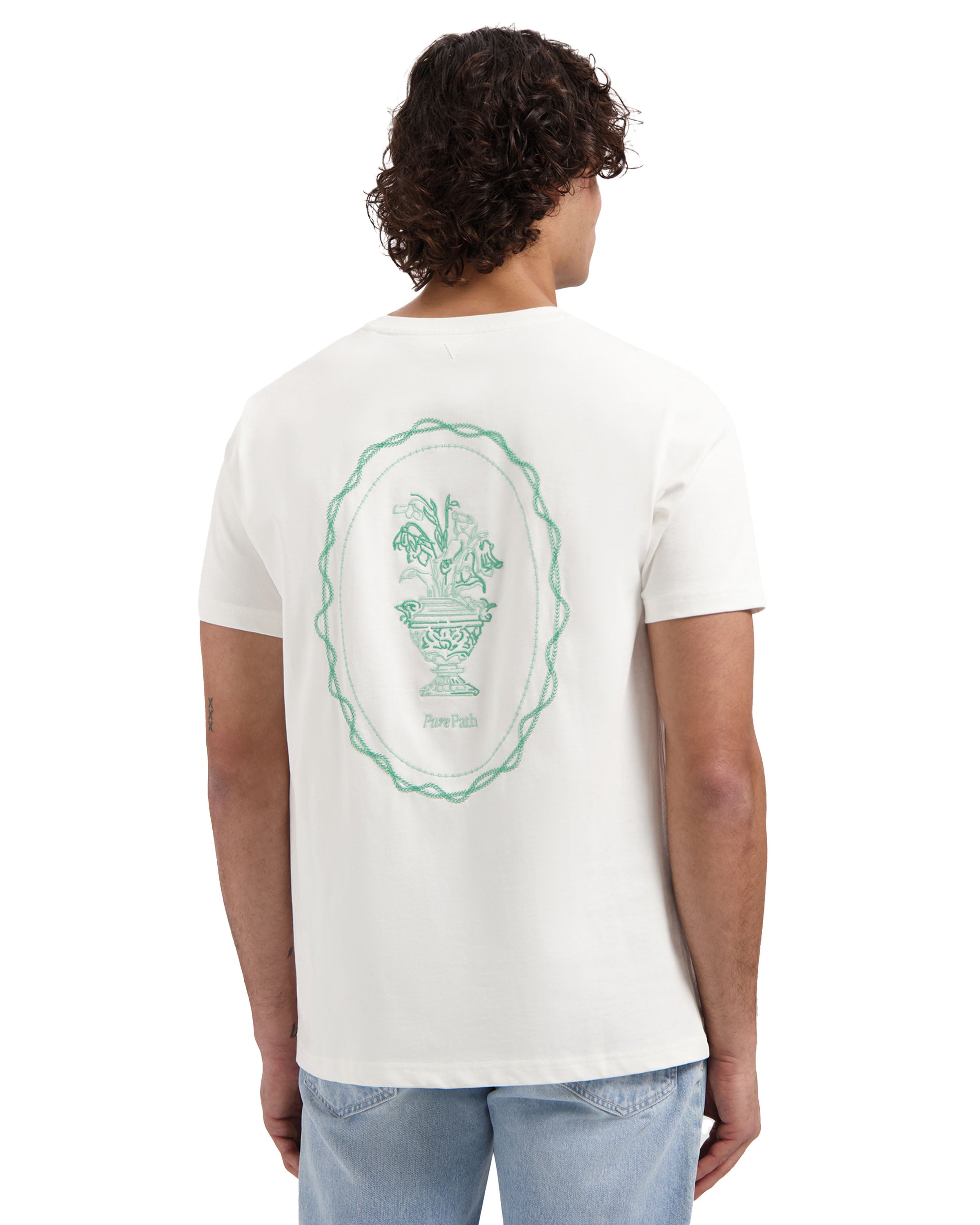 Embroidered Vase T-shirt