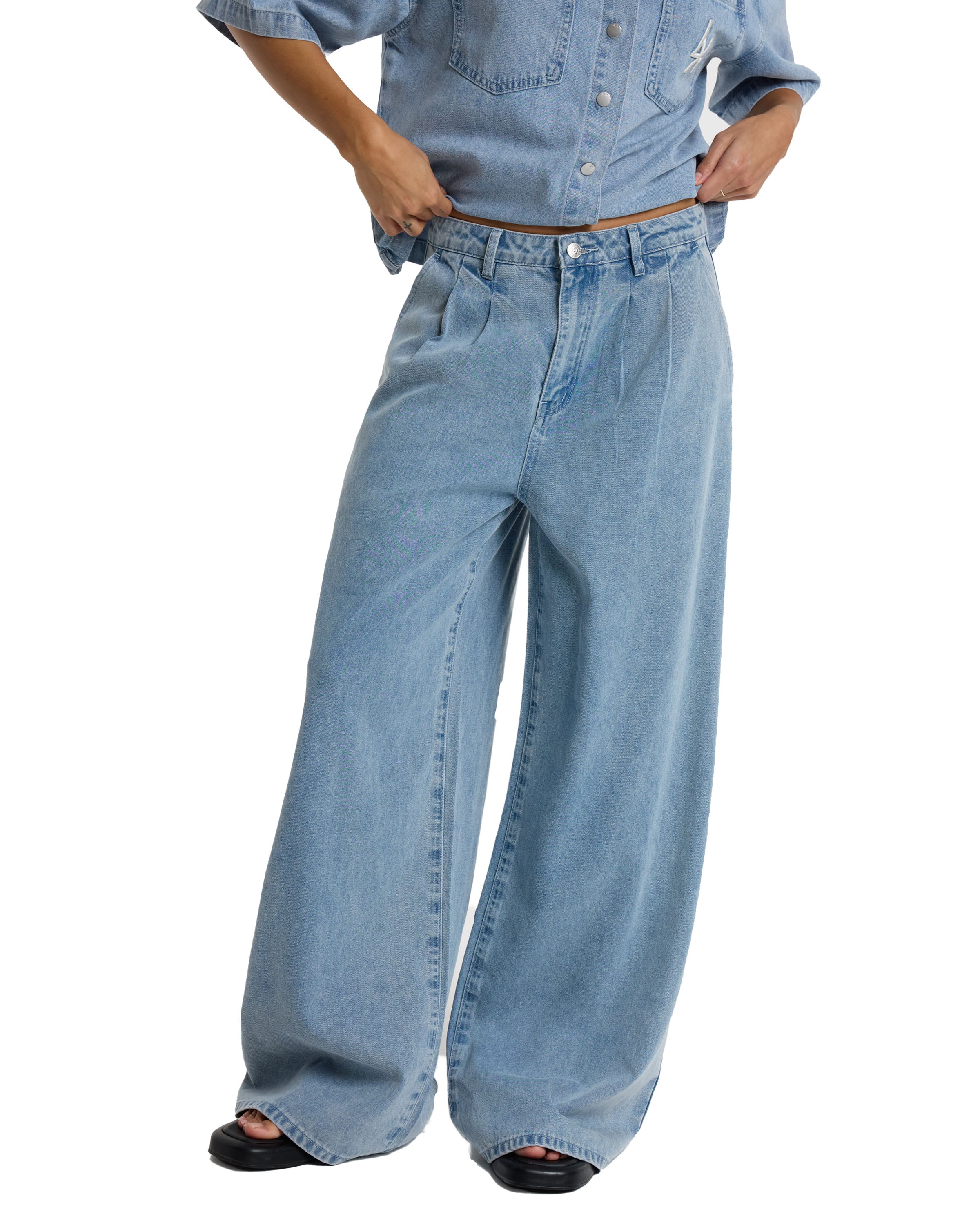 Denim Wide Broek
