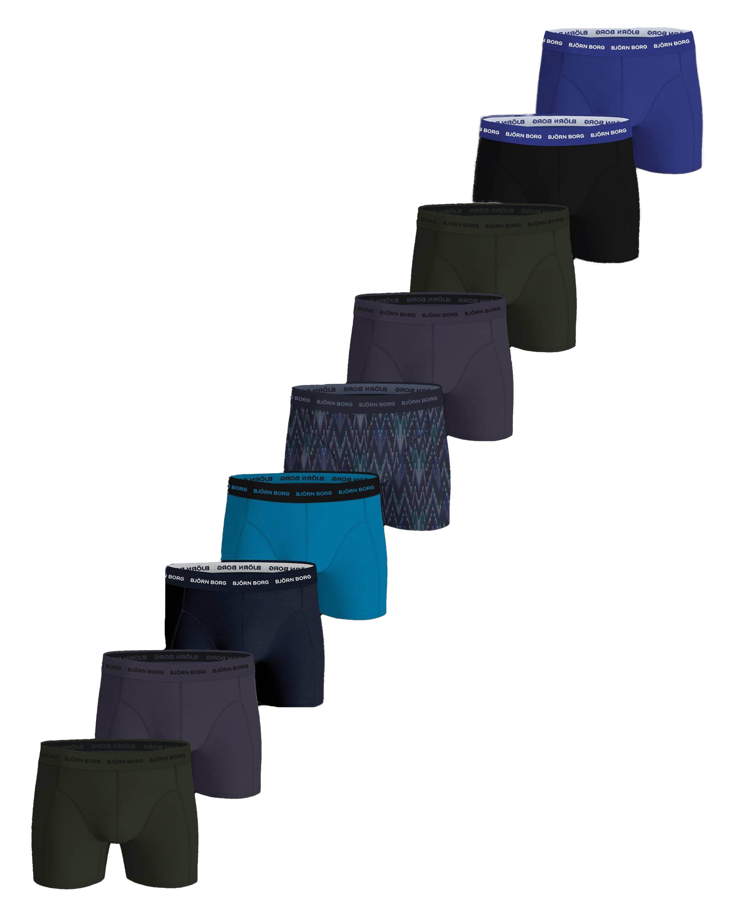 Cotton Stretch Boxers 9 Pack