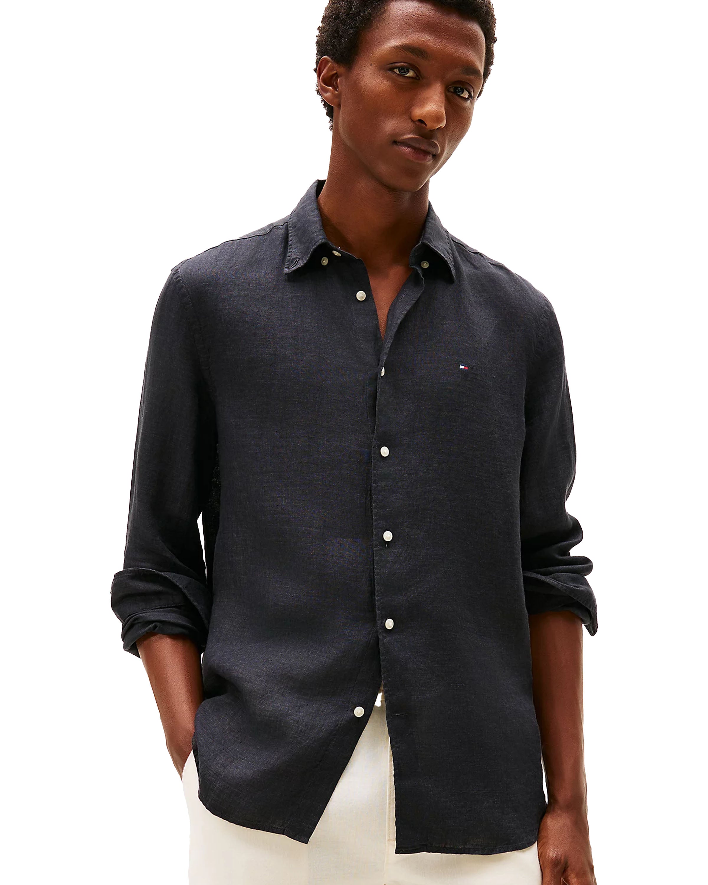 Pigment Dyed Solid Blouse