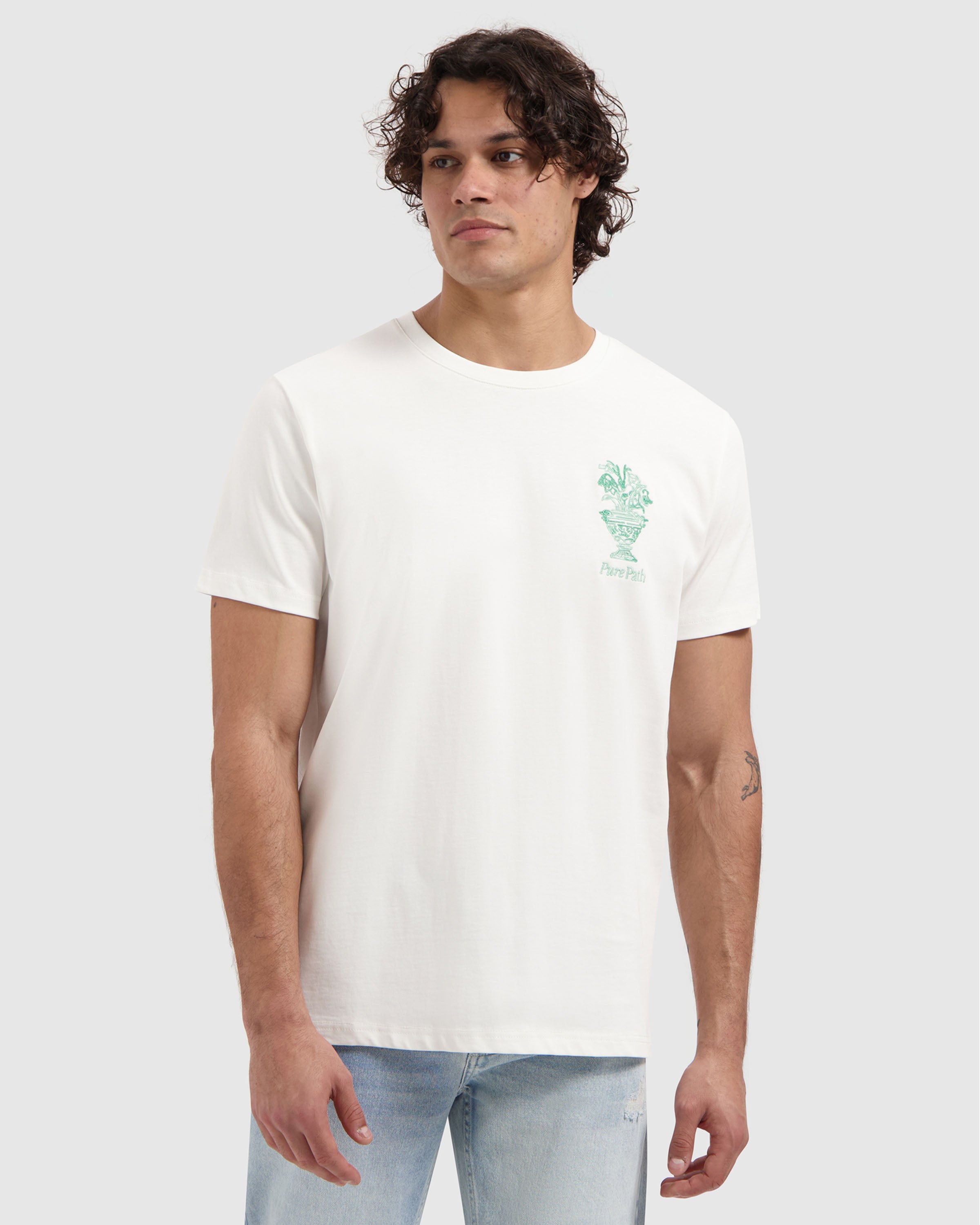Embroidered Vase T-shirt