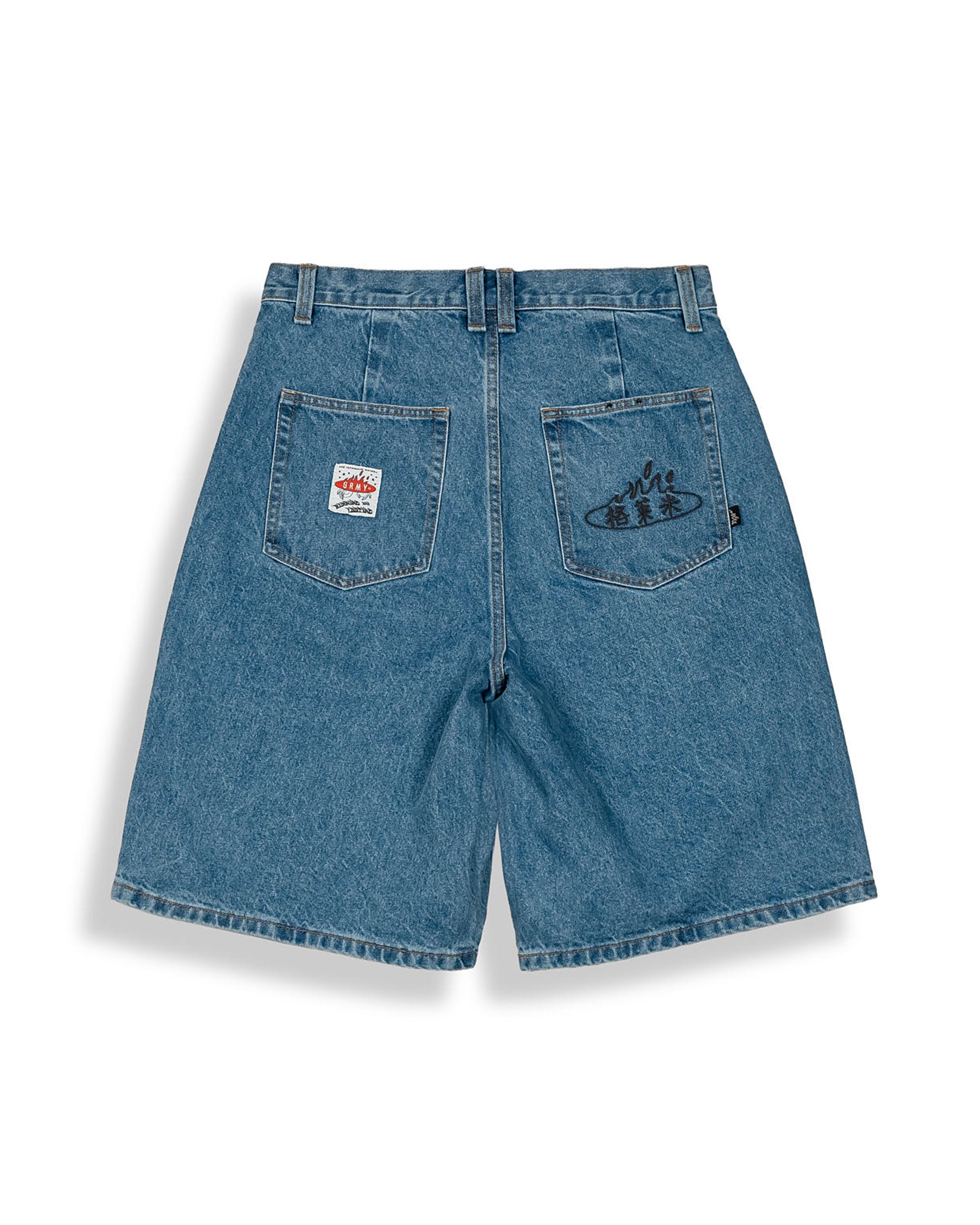 Concreat Jungle Pleated Denim Korte Broek