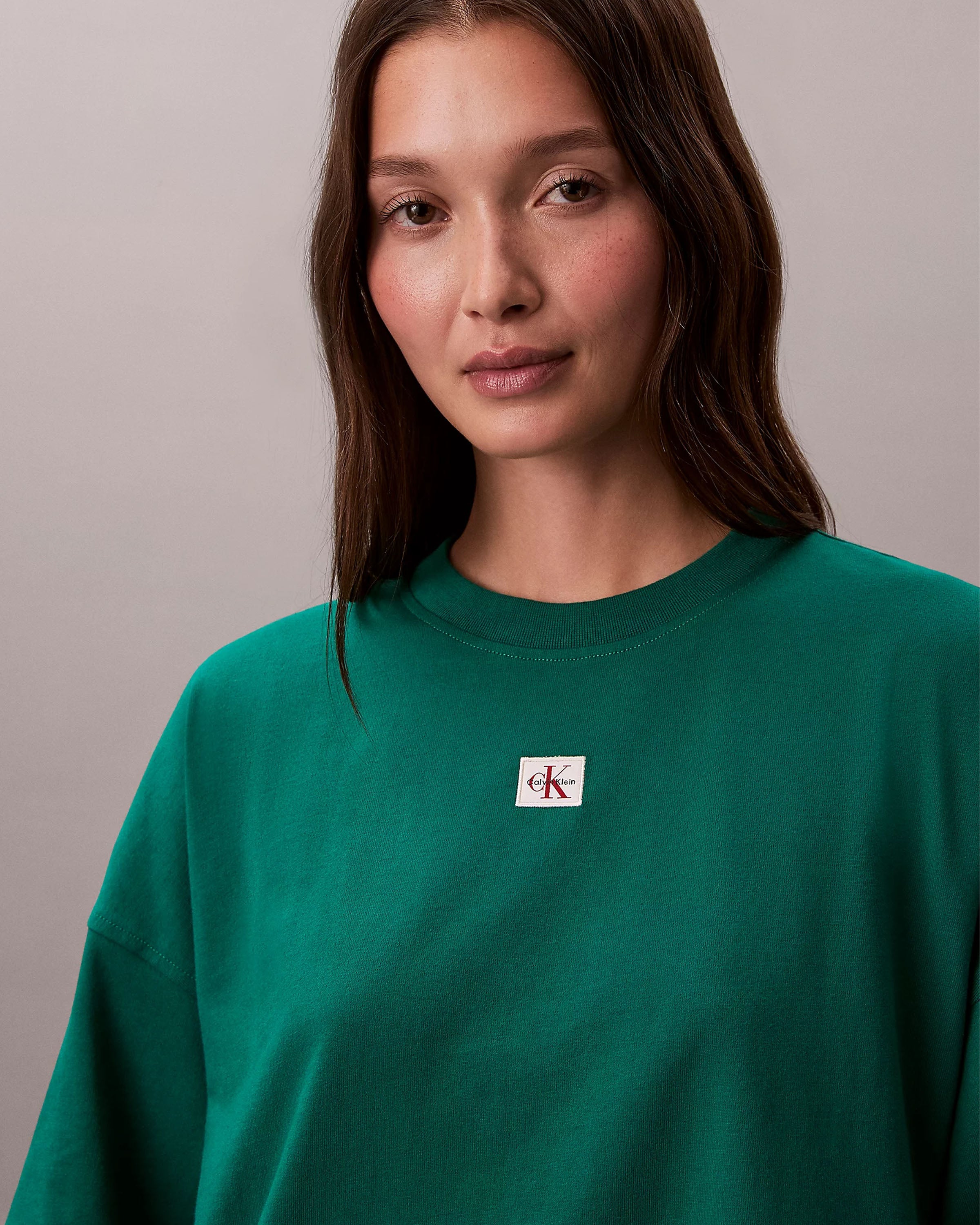 Woven Label Oversized Jurk
