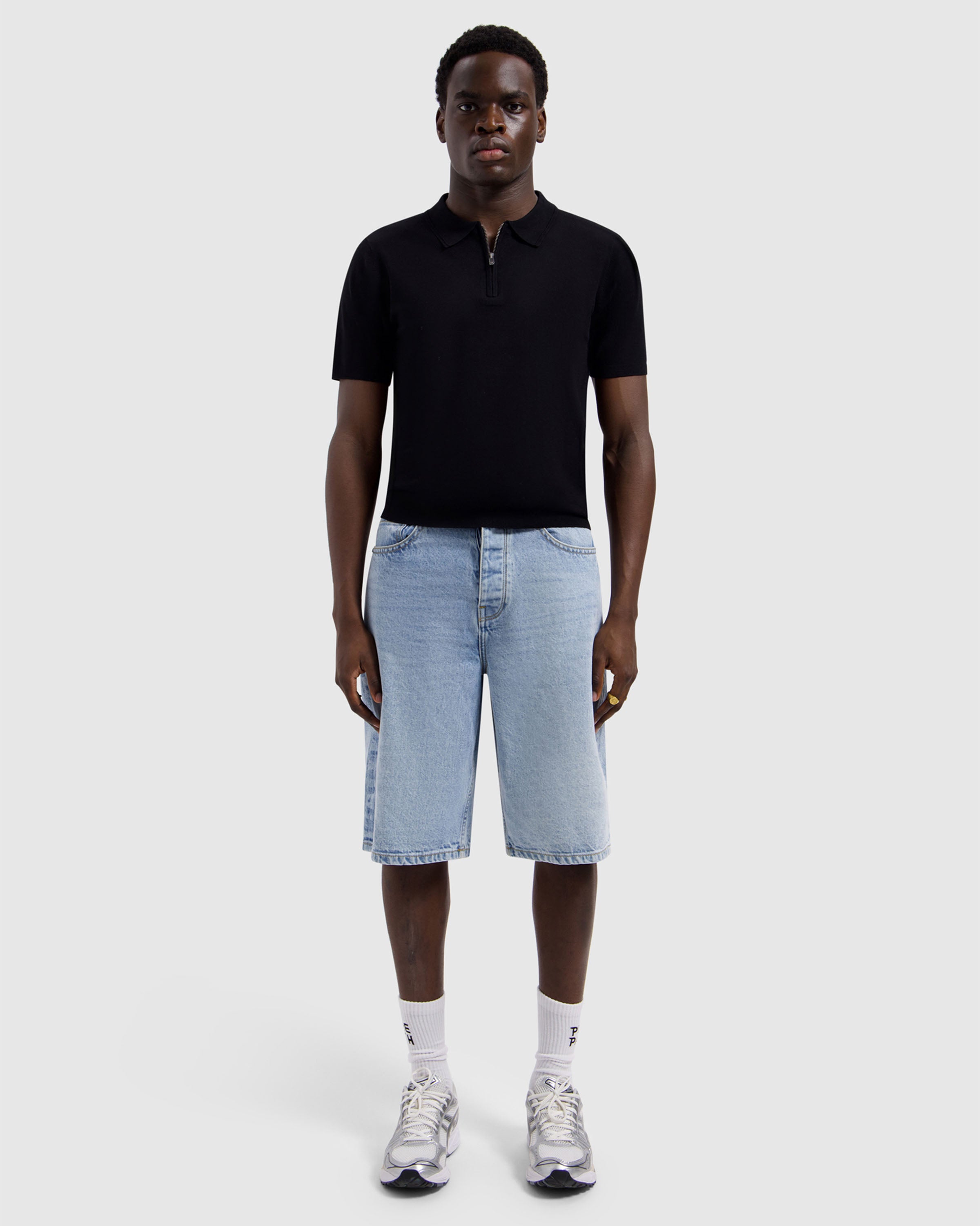 Flat Half-Zip Polo