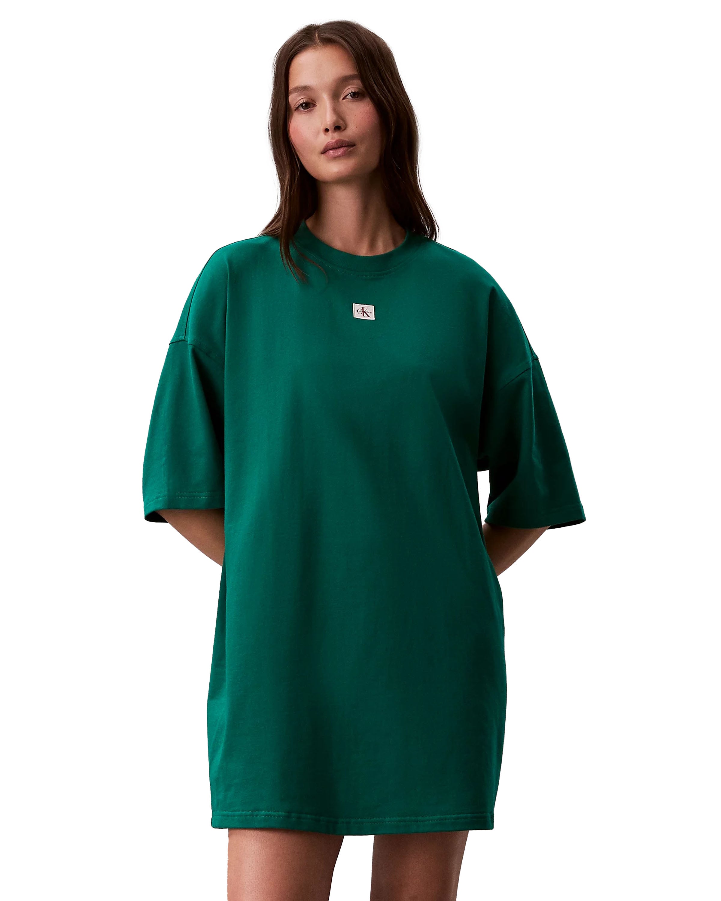 Woven Label Oversized Jurk