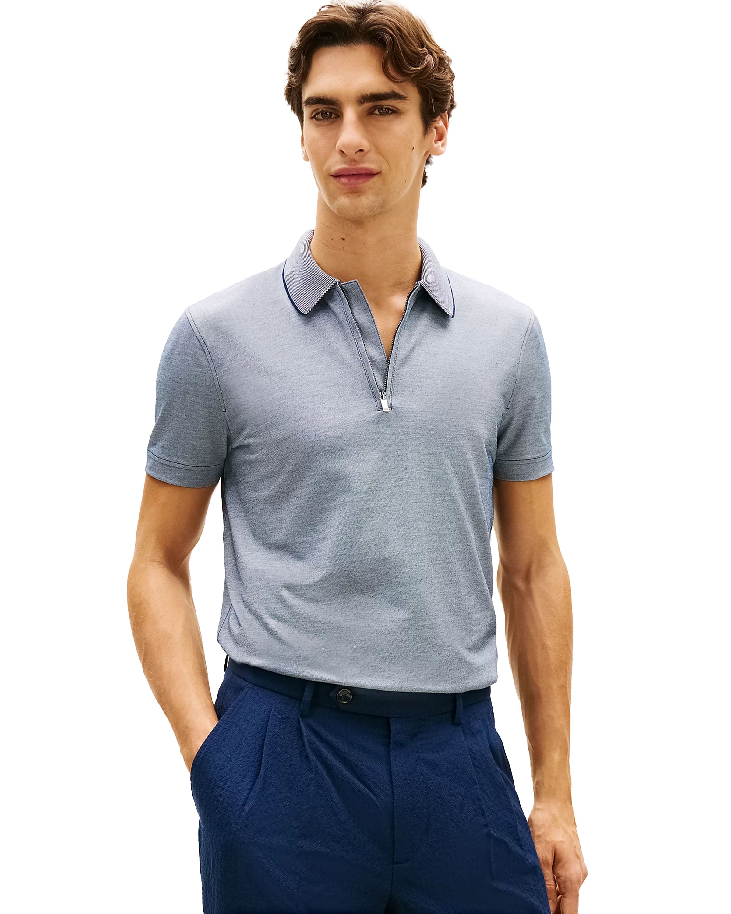 Dc Performance Zip Polo