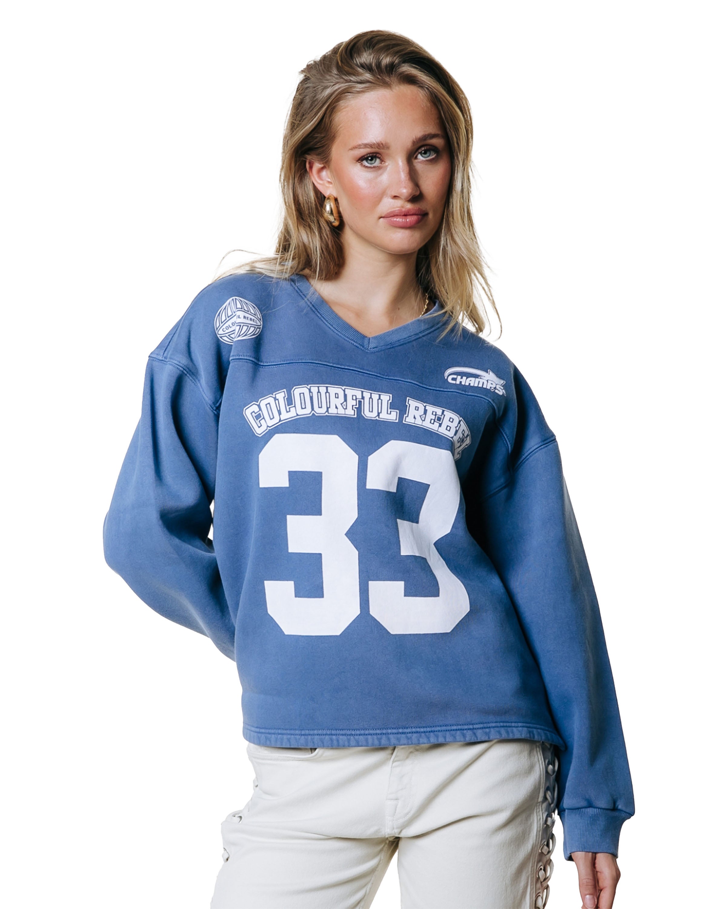 CR 33 Washed Baseball Sweater