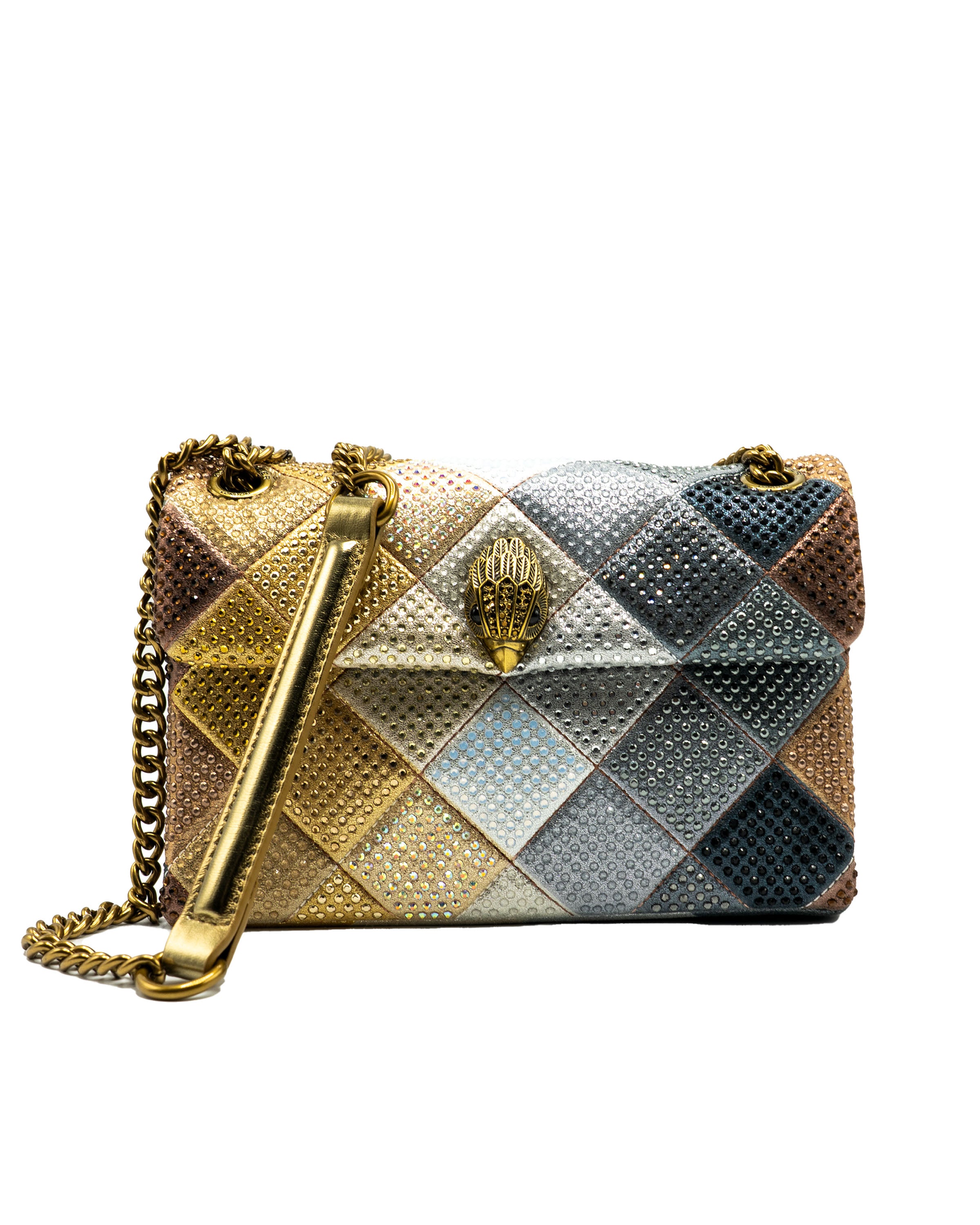 Medium Kensington Fabric Metal Schoudertas