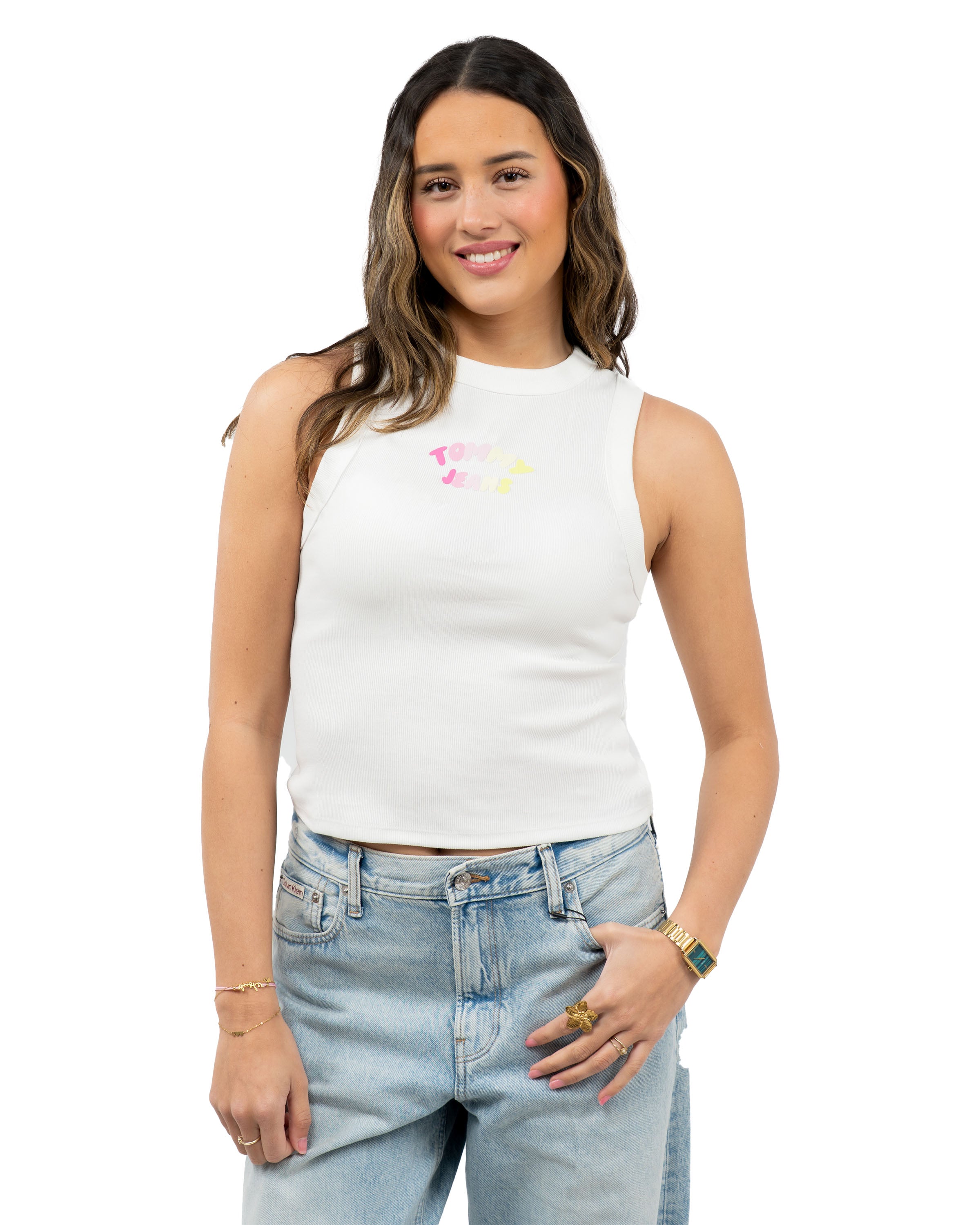 Slim Bubble Tank Top