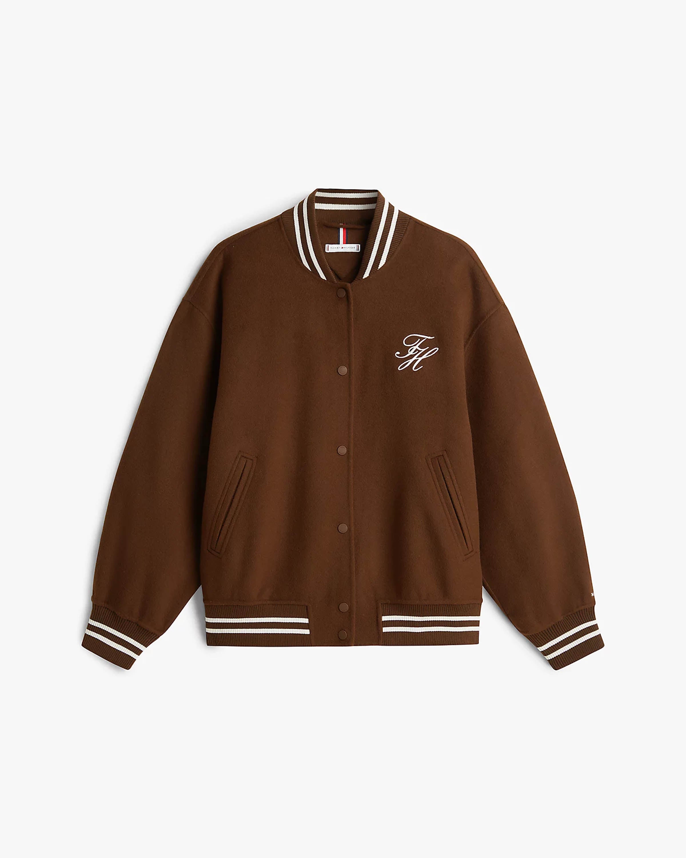 Wool Varsity Bomber Jas