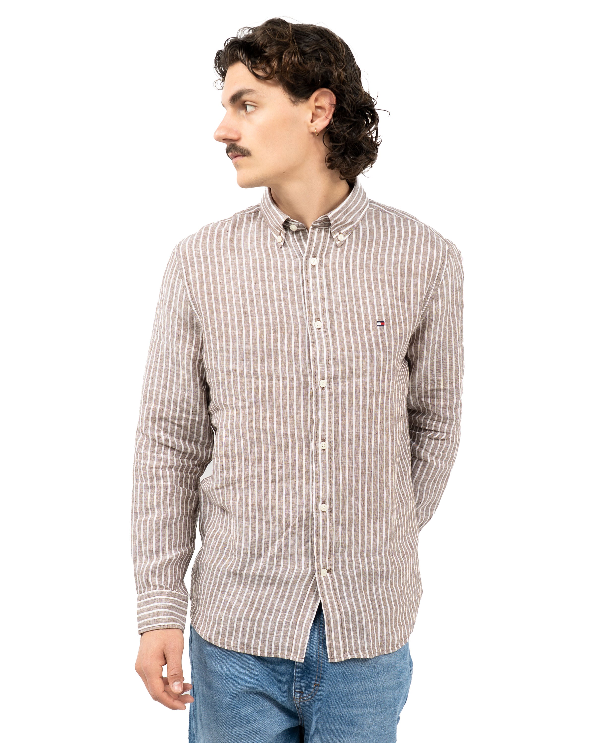 Linen Bengal Stripe Blouse