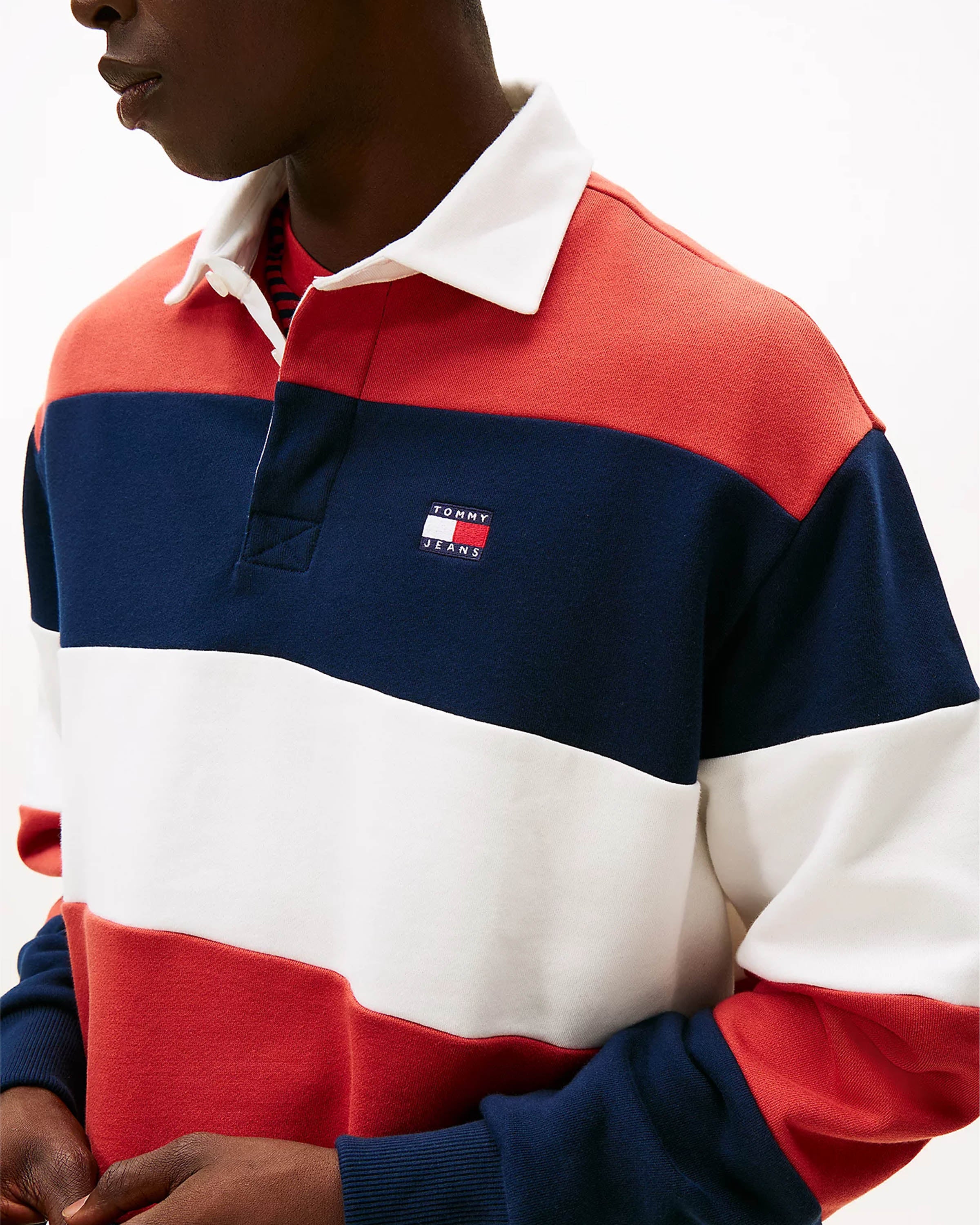 Badge Stripe Sweatshirt