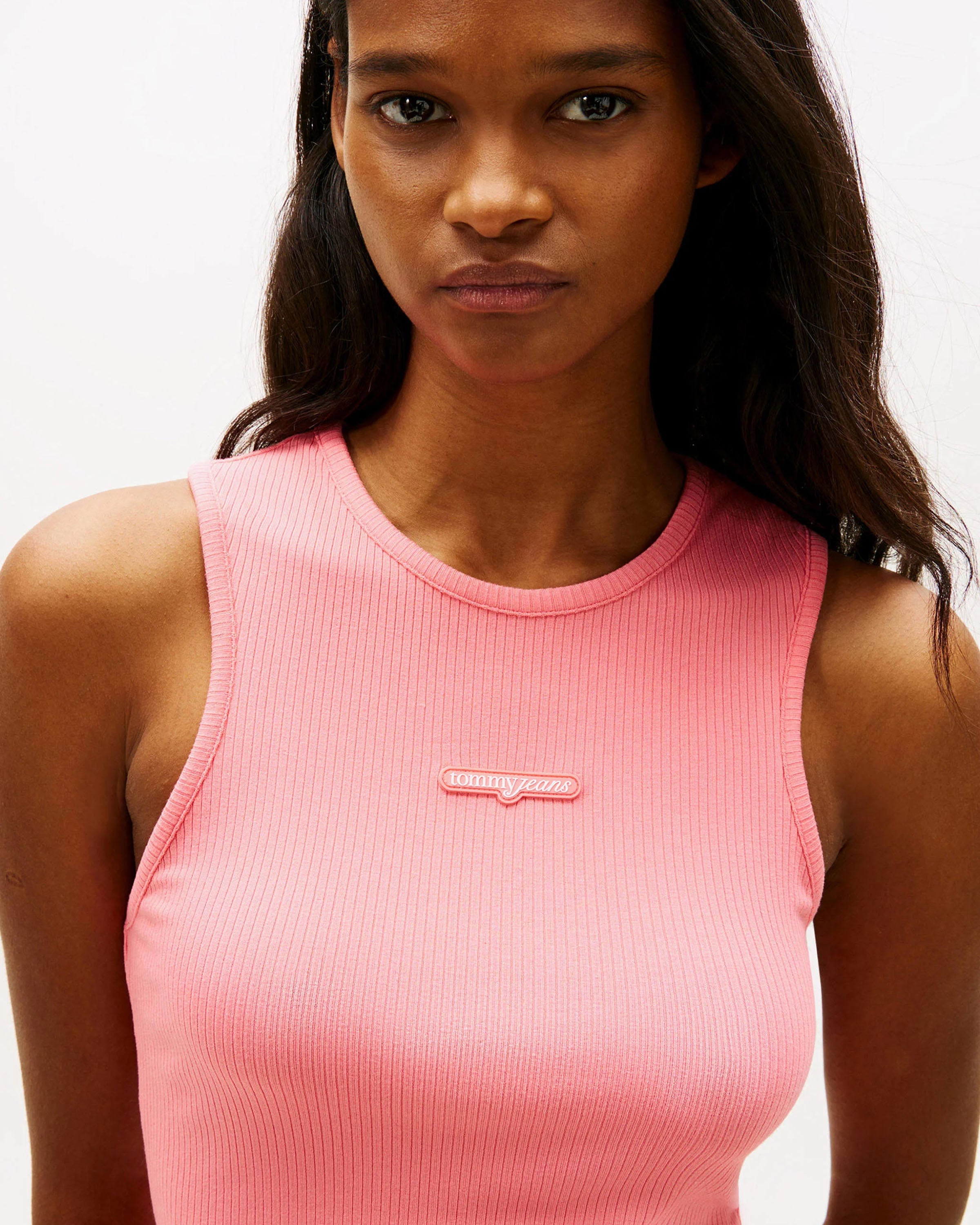 Slim Script Label Tank Top