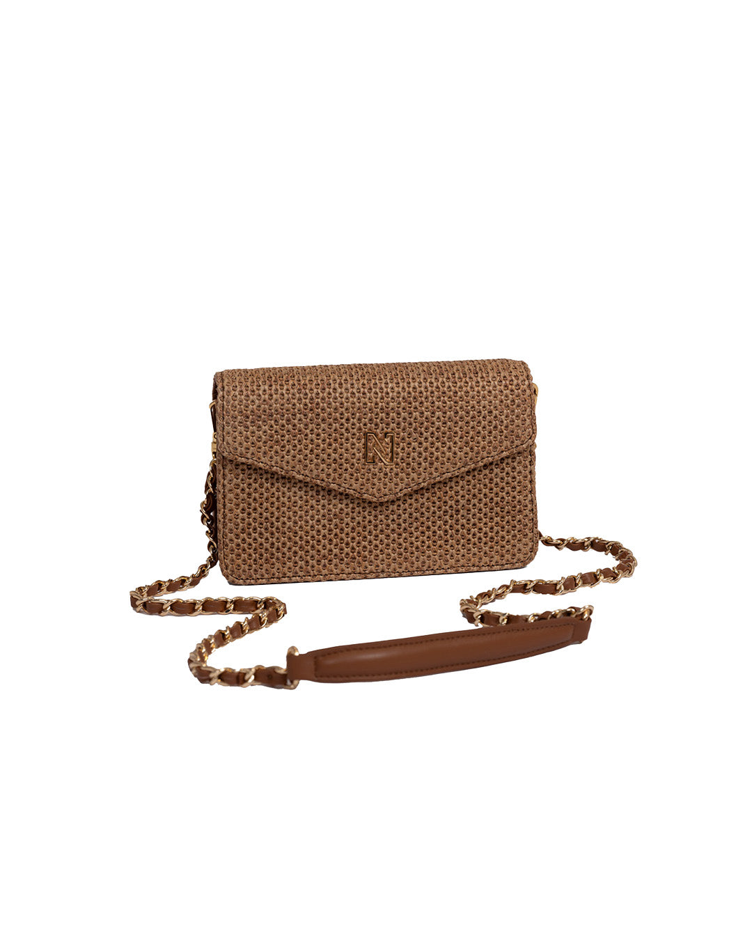 Daxing Raffia Schoudertas