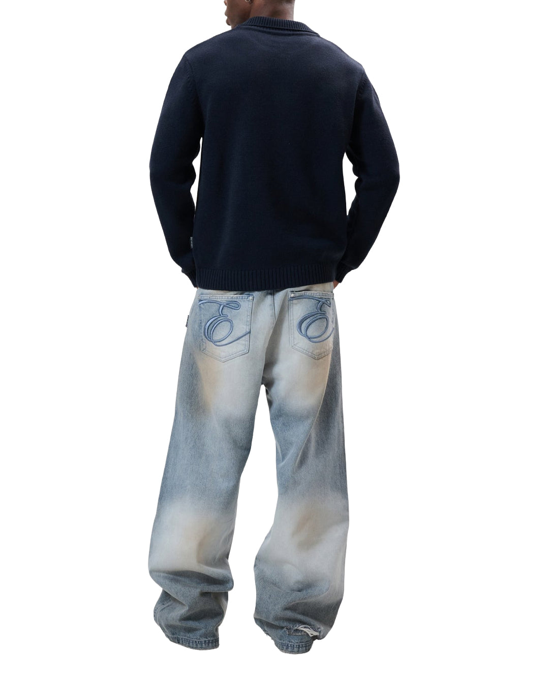 Knit Polo Quarter Zip Sweater