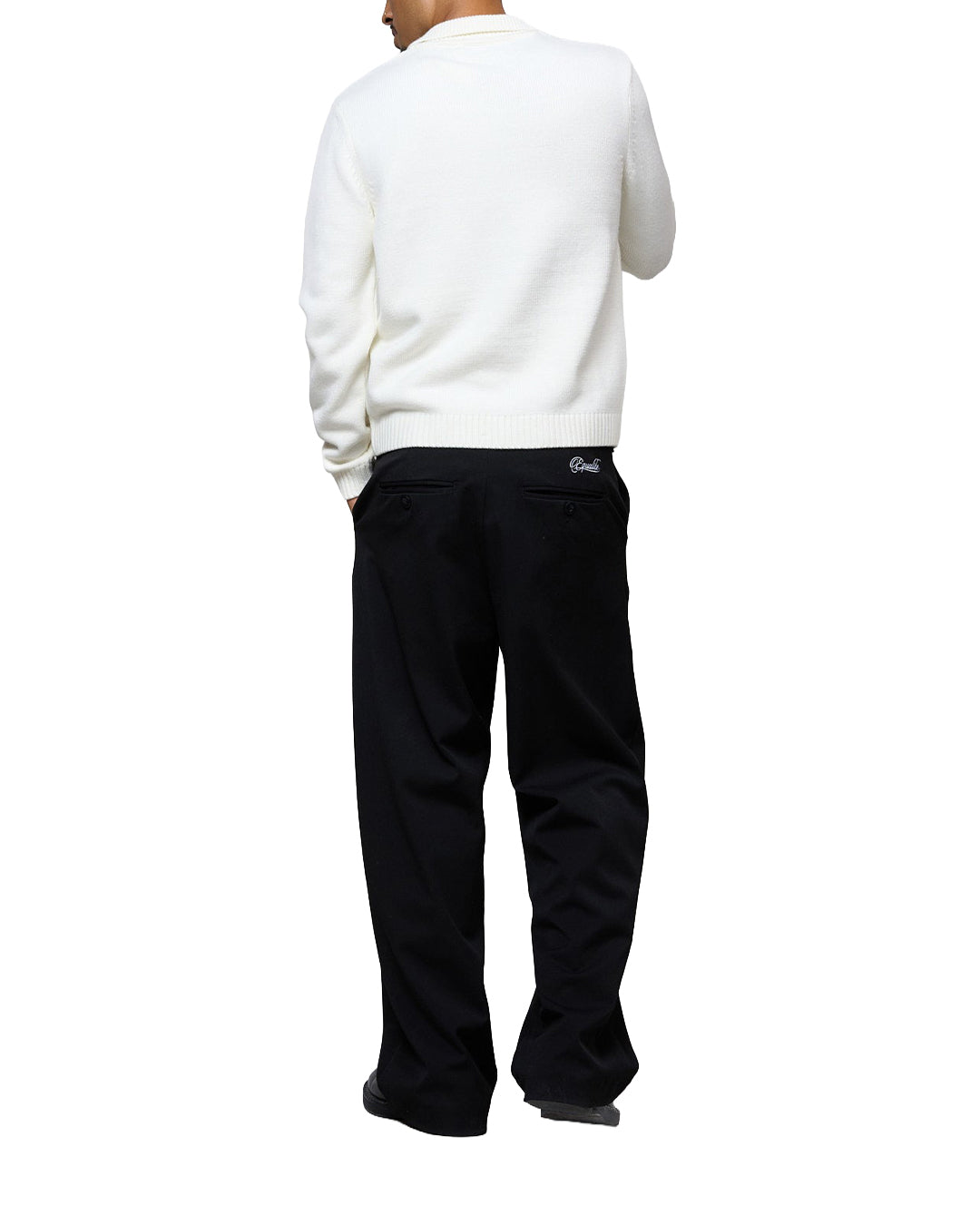 Knit Polo Quarter Zip Sweater