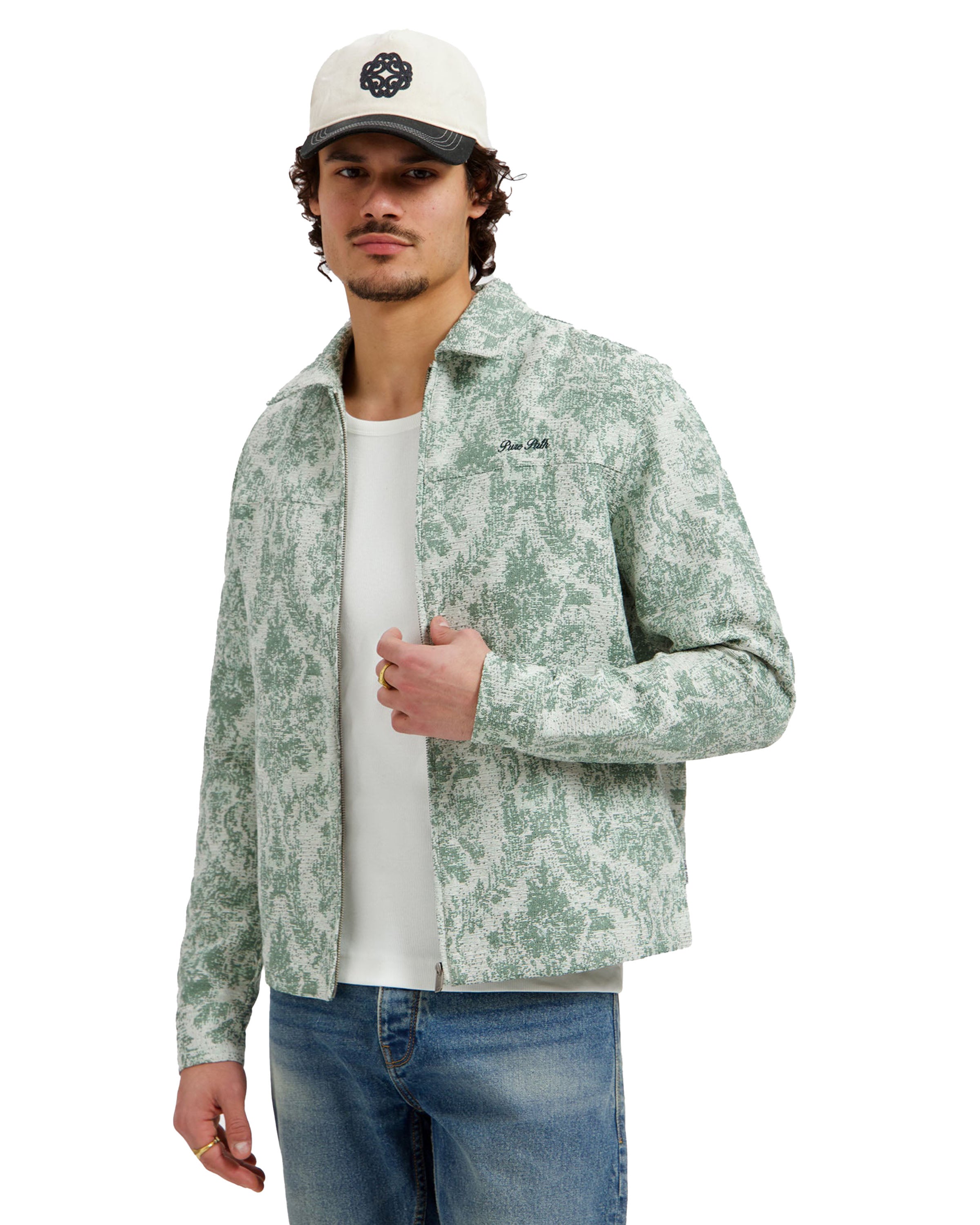 Flower Zipped Overshirt