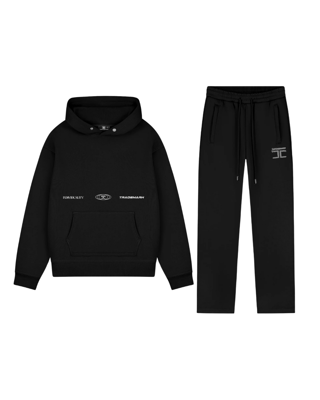 UncommonMinds Fleece Oversized Hoodie + Artist Fleece Straight Fit Joggingbroek Set