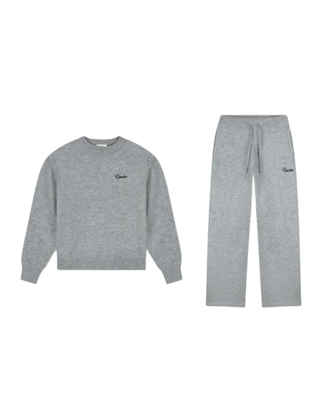 Fluffy Knit Set Grey