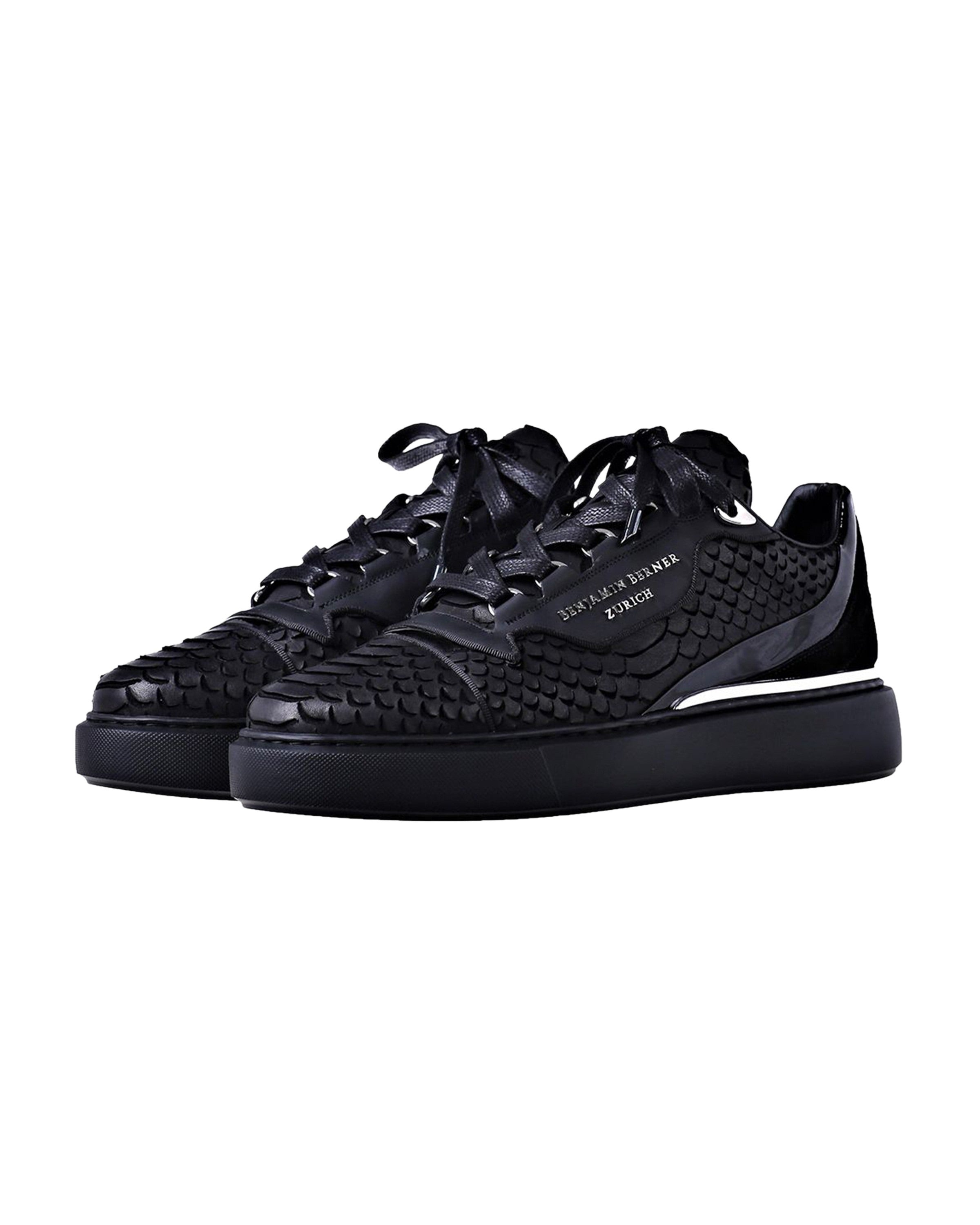 Raphael Low Top Python Cut-Matt Nappa Sneaker