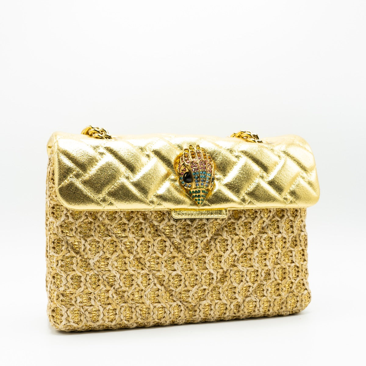 Raffia Kensington Schoudertas