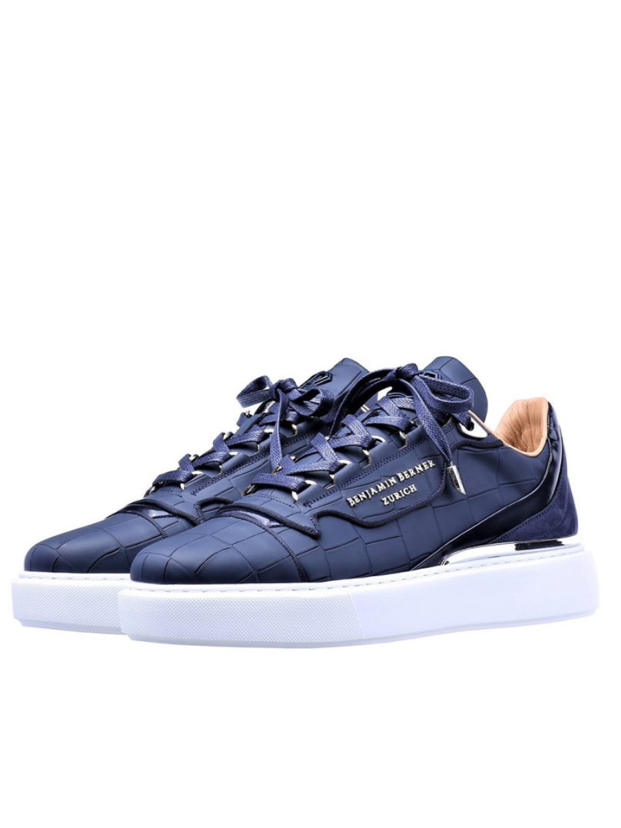 Raphael Low Top Matt Crocodile Sneaker