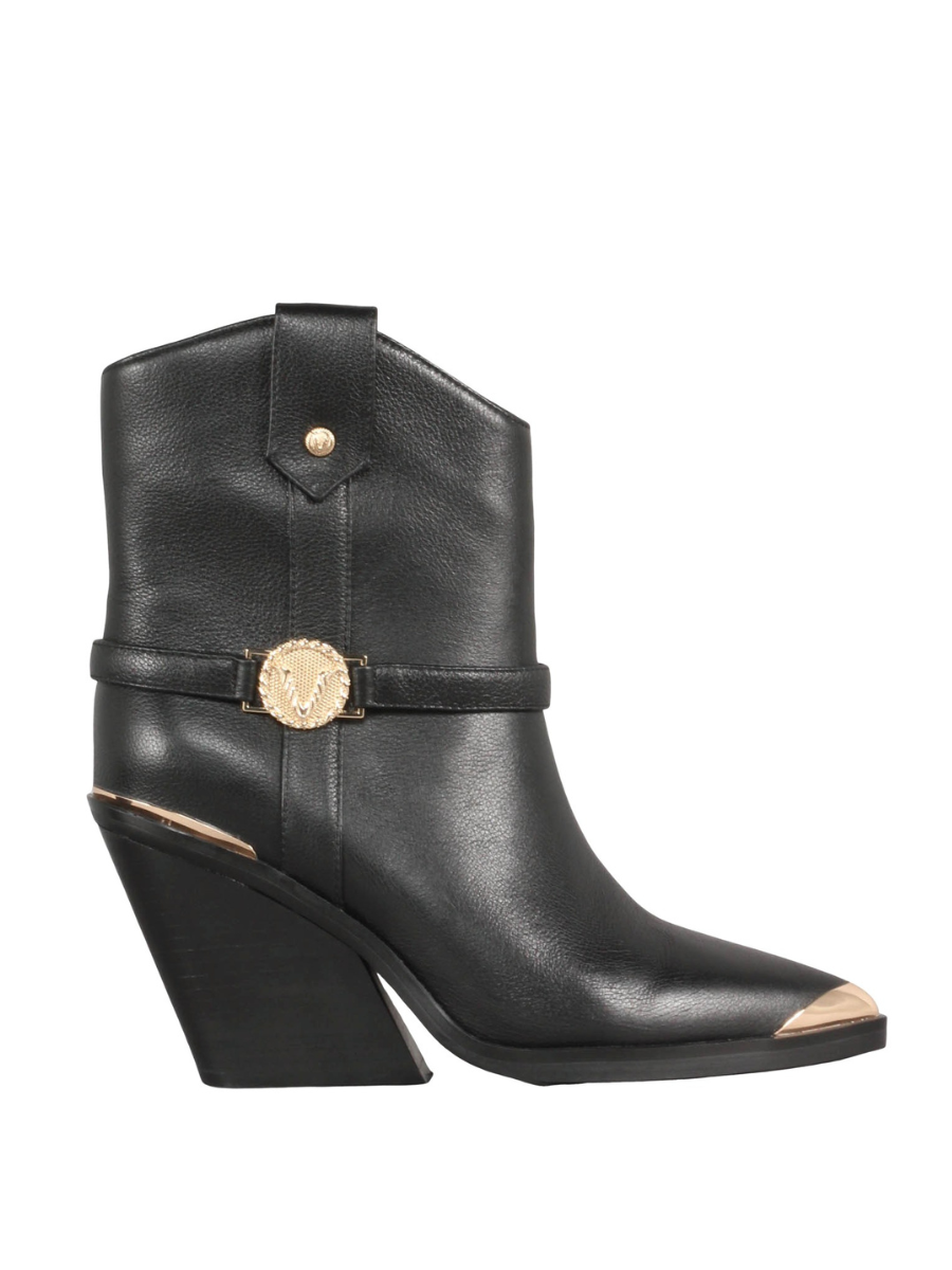 JV Leanna Enkellaarsjes Met Puntneus Zwart