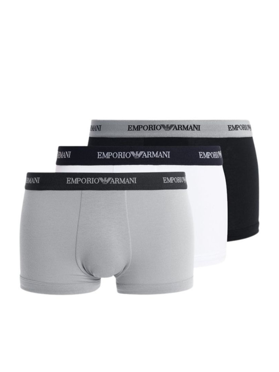 Boxershorts Set Grijs/Wit/Zwart