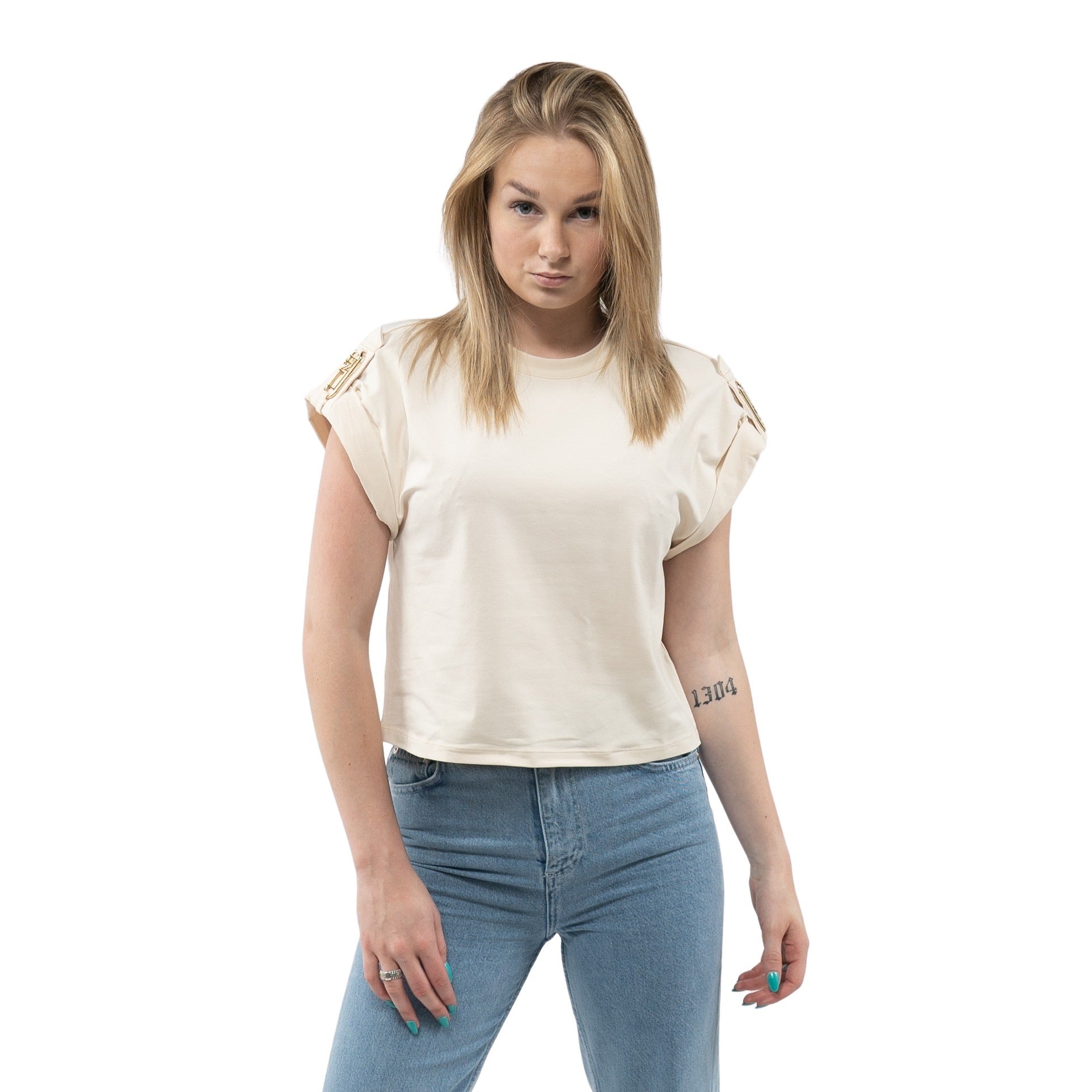 Epaulette Plate T-Shirt