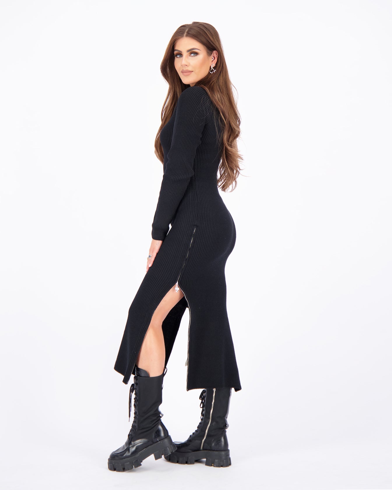 Gisele Jurk Zippers Lang