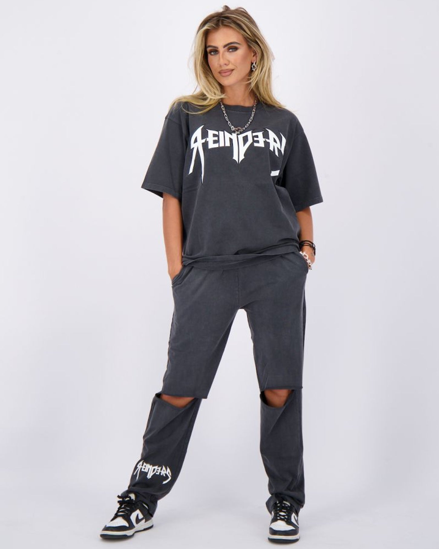 Broek Ripped Vintage Wash