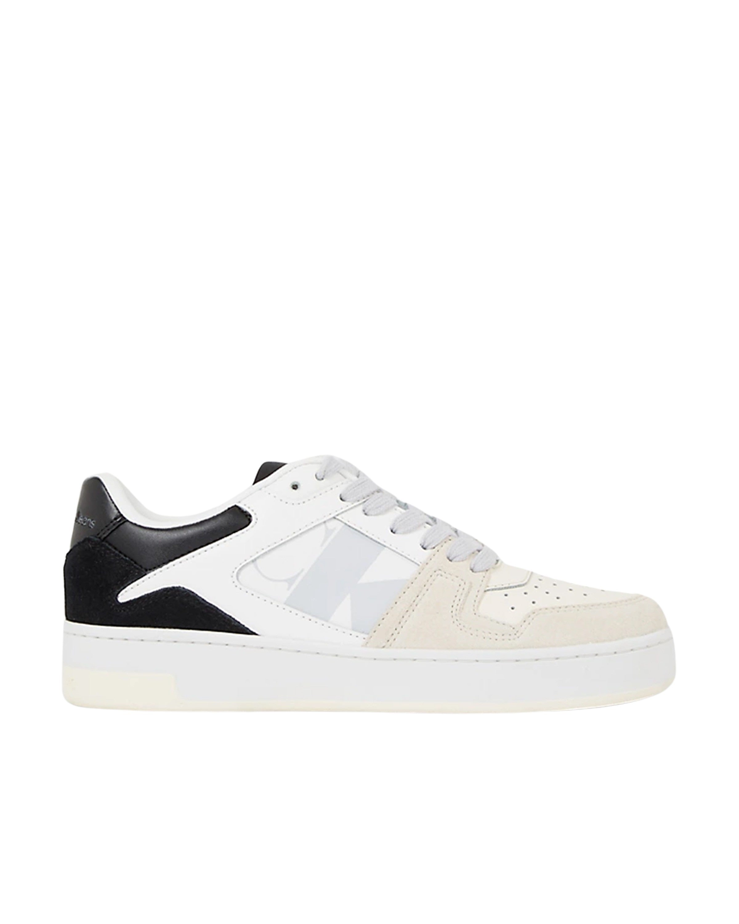 BASKET CUPSOLE LACEUP MIX LTH WN SNEAKER