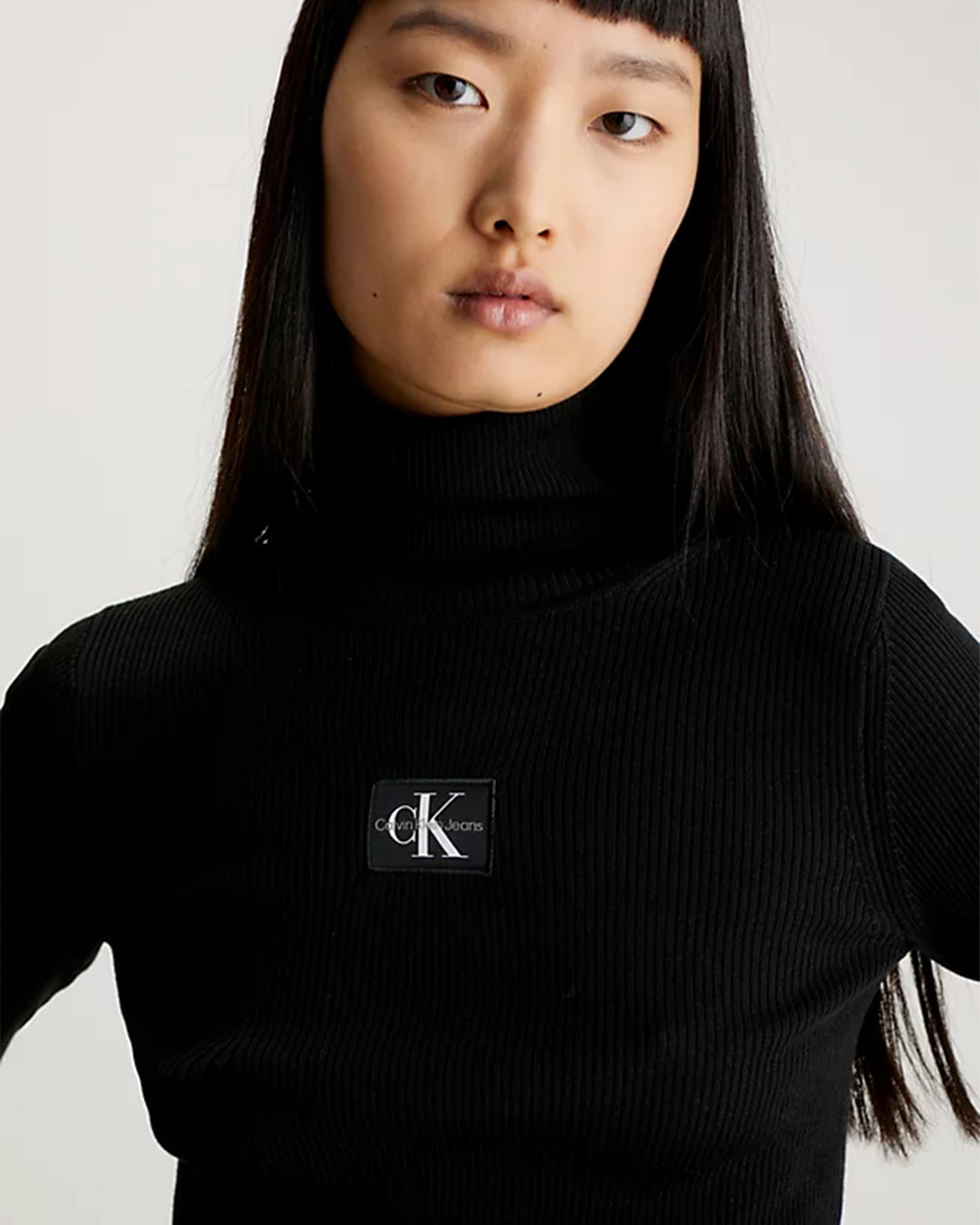 Badge Roll Neck Sweater