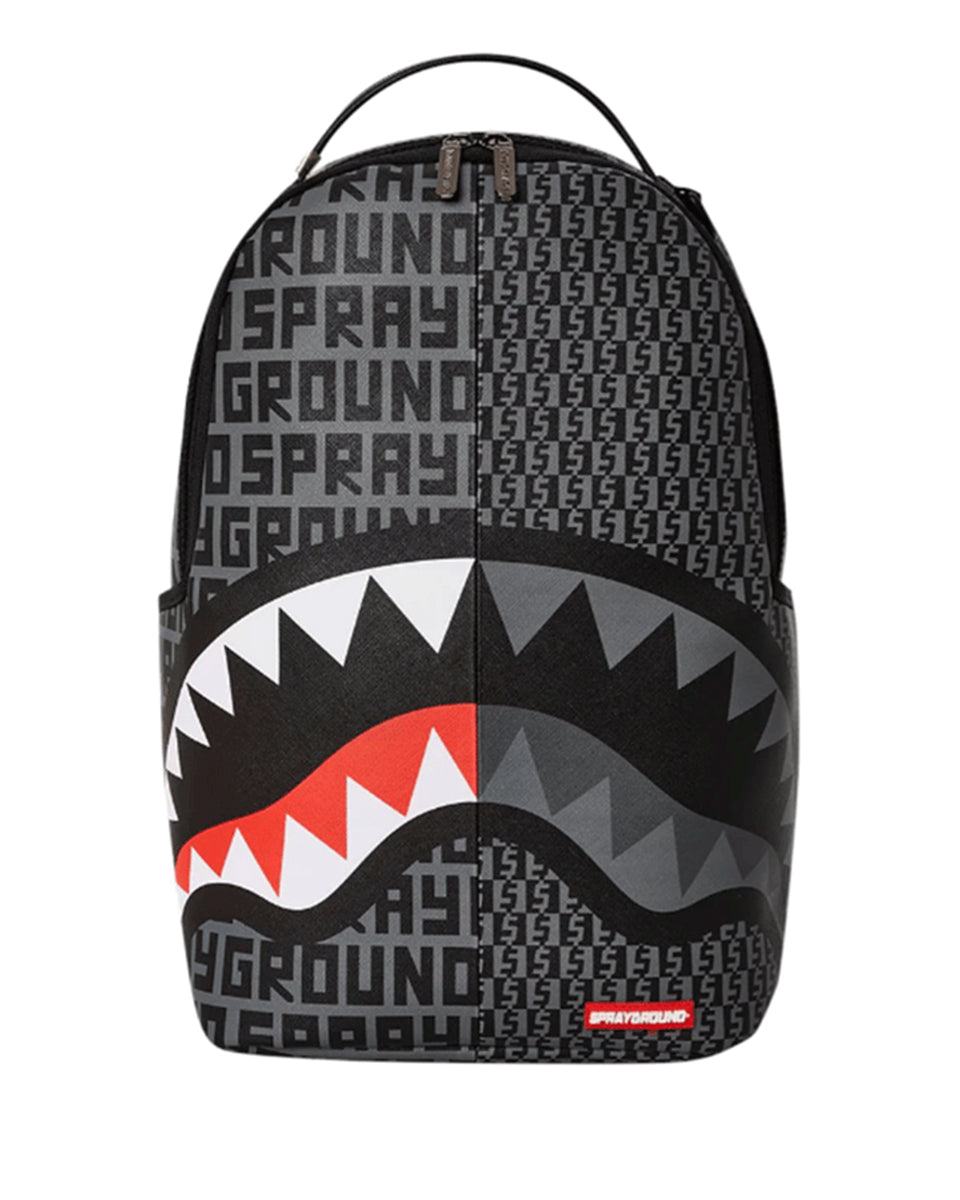 SPLIT INFINITY CHECK IN GREY BACKPACK