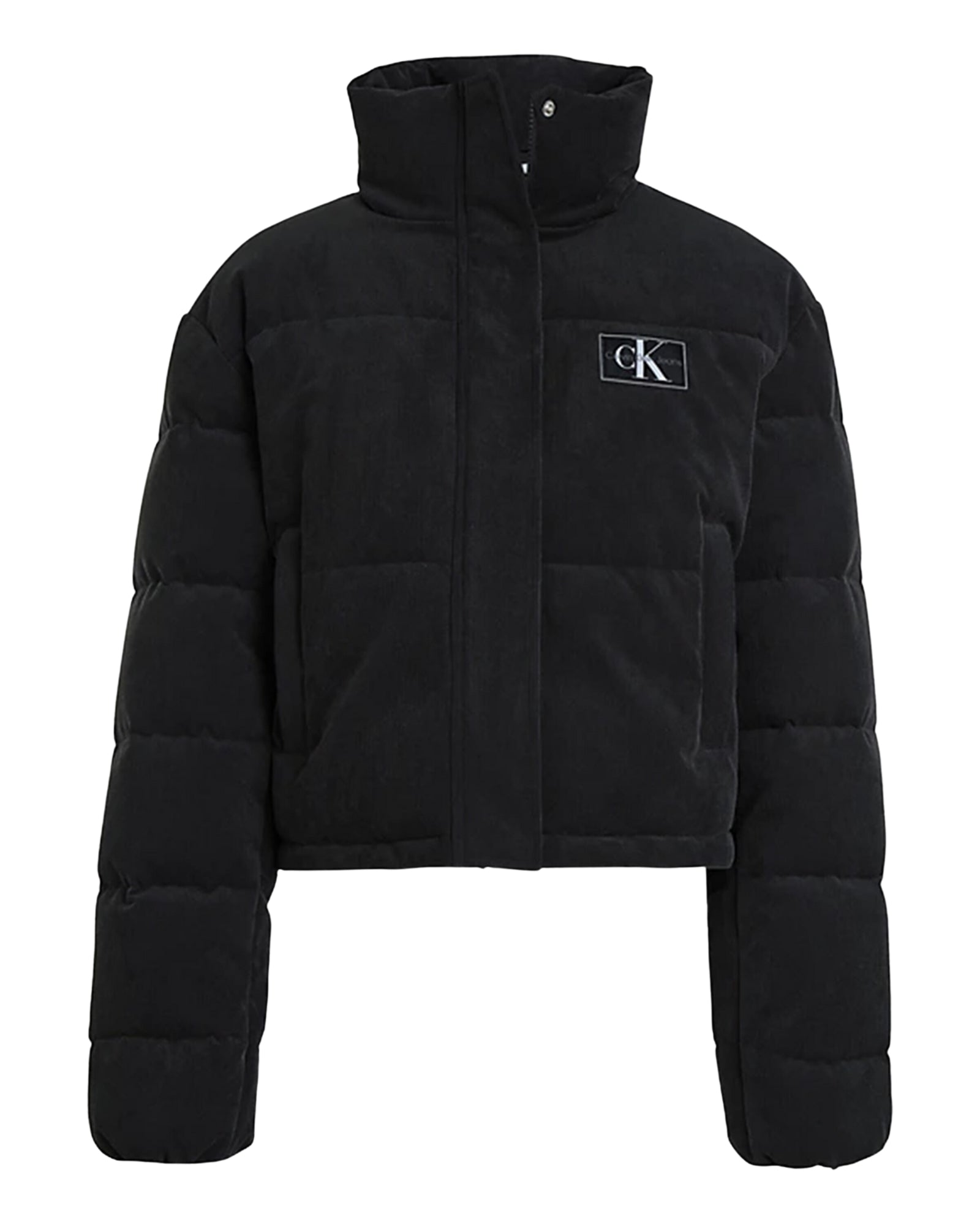 Corduroy Cropped Puffer