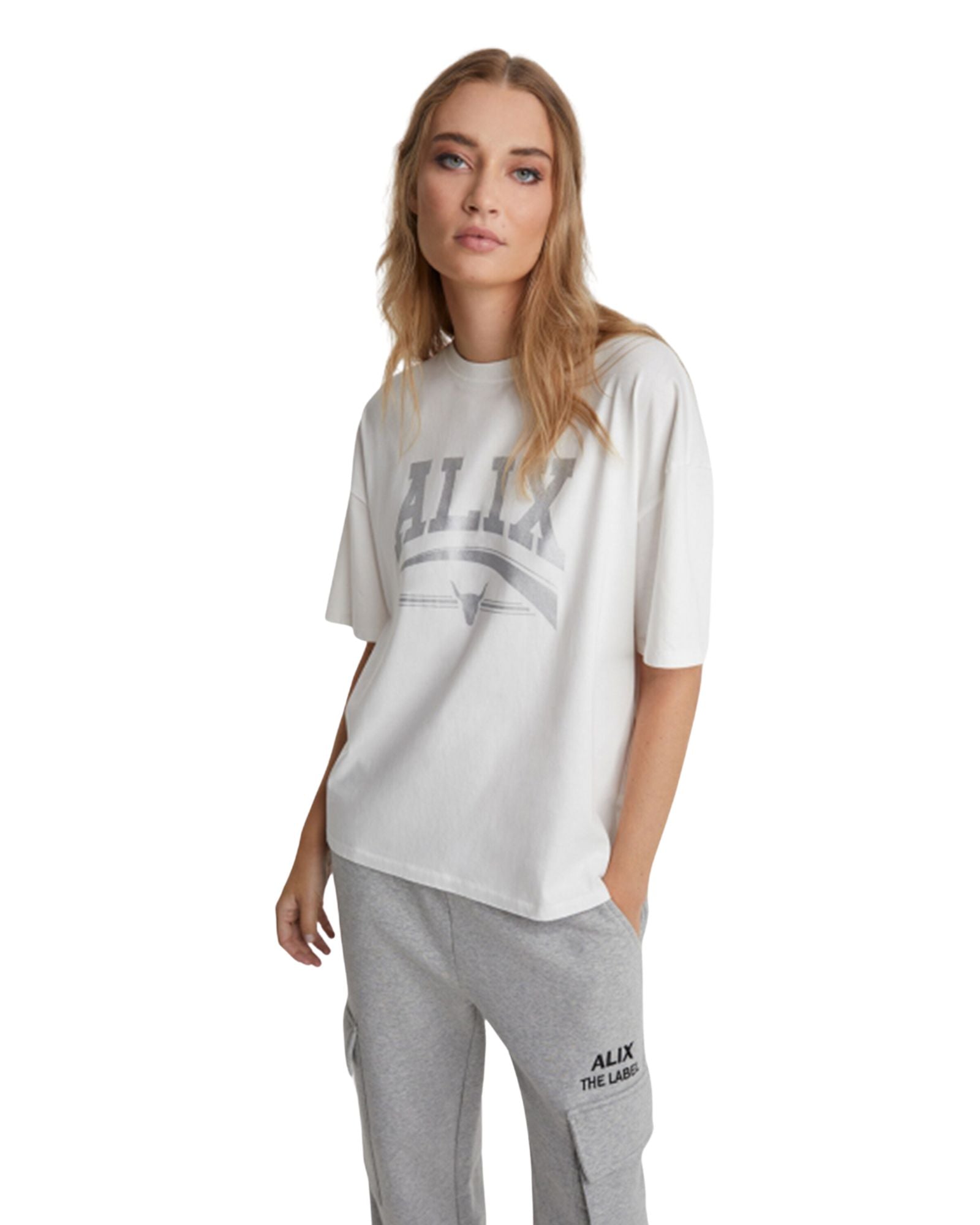 Knitted Silver Alix T-Shirt