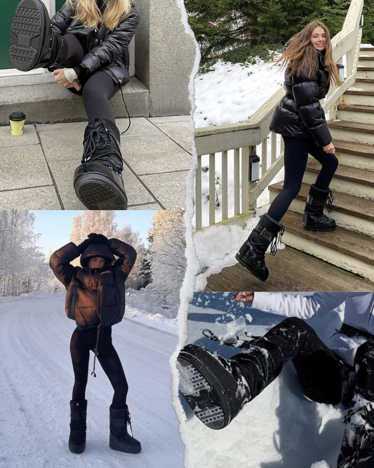 Snowboots Icon Glance Black Nylon