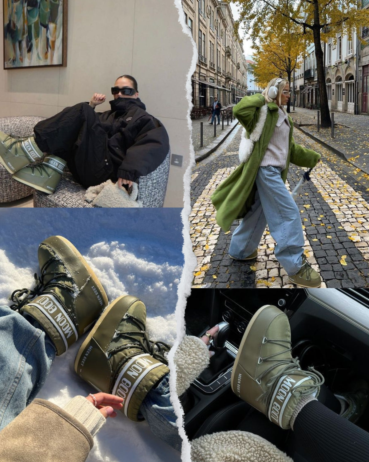 Snowboots Icon Low Green Nylon