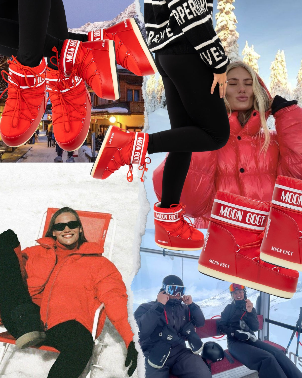 Snowboots Icon Low Red Nylon