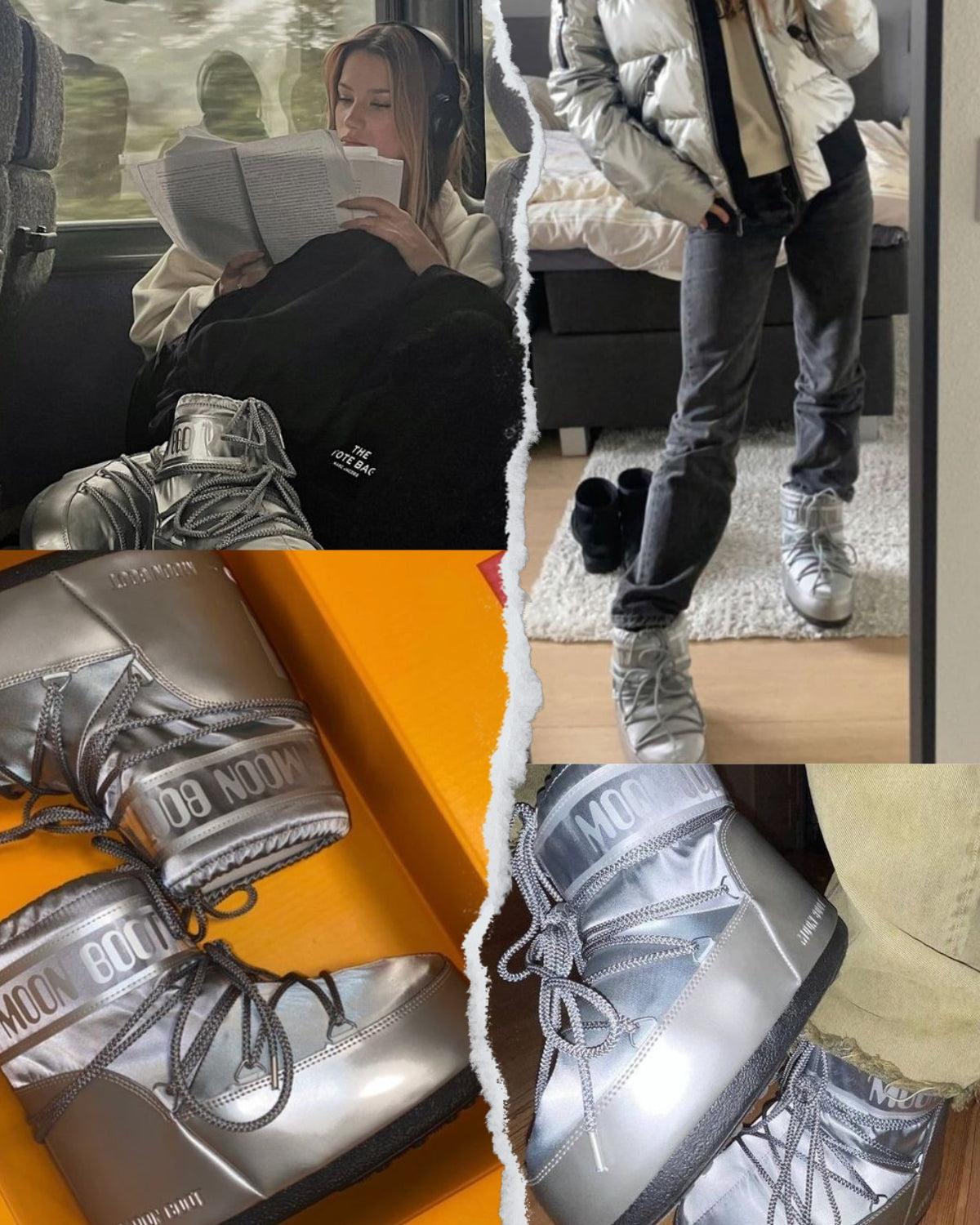 Snowboots Icon Low Silver