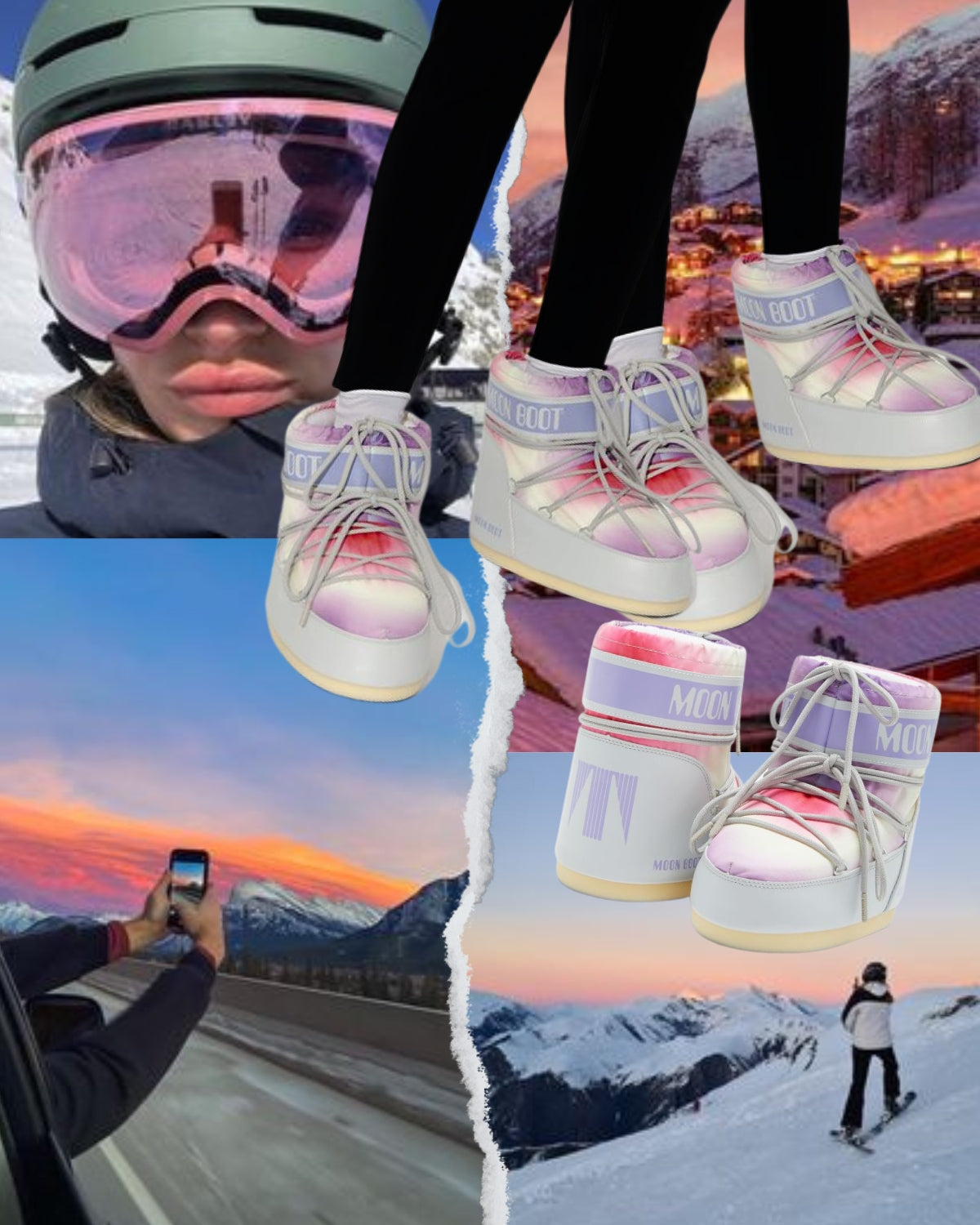 Snowboots Icon Low Tie-Dye Grey